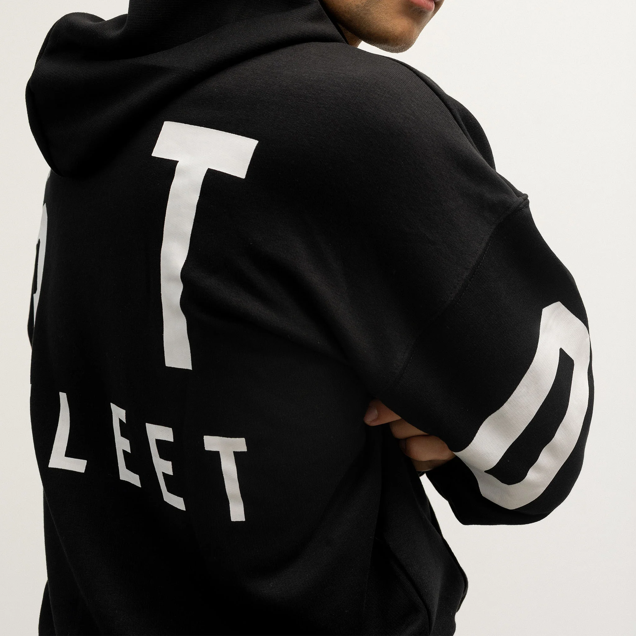 Adult Boston Fleet Line Change Warm Up Hoodie - Image 2