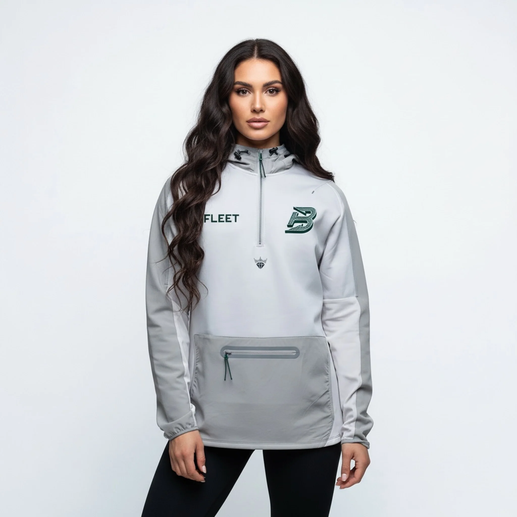 Adult Boston Fleet Royalty Podium Hybrid Quarter Zip Jacket 2.0