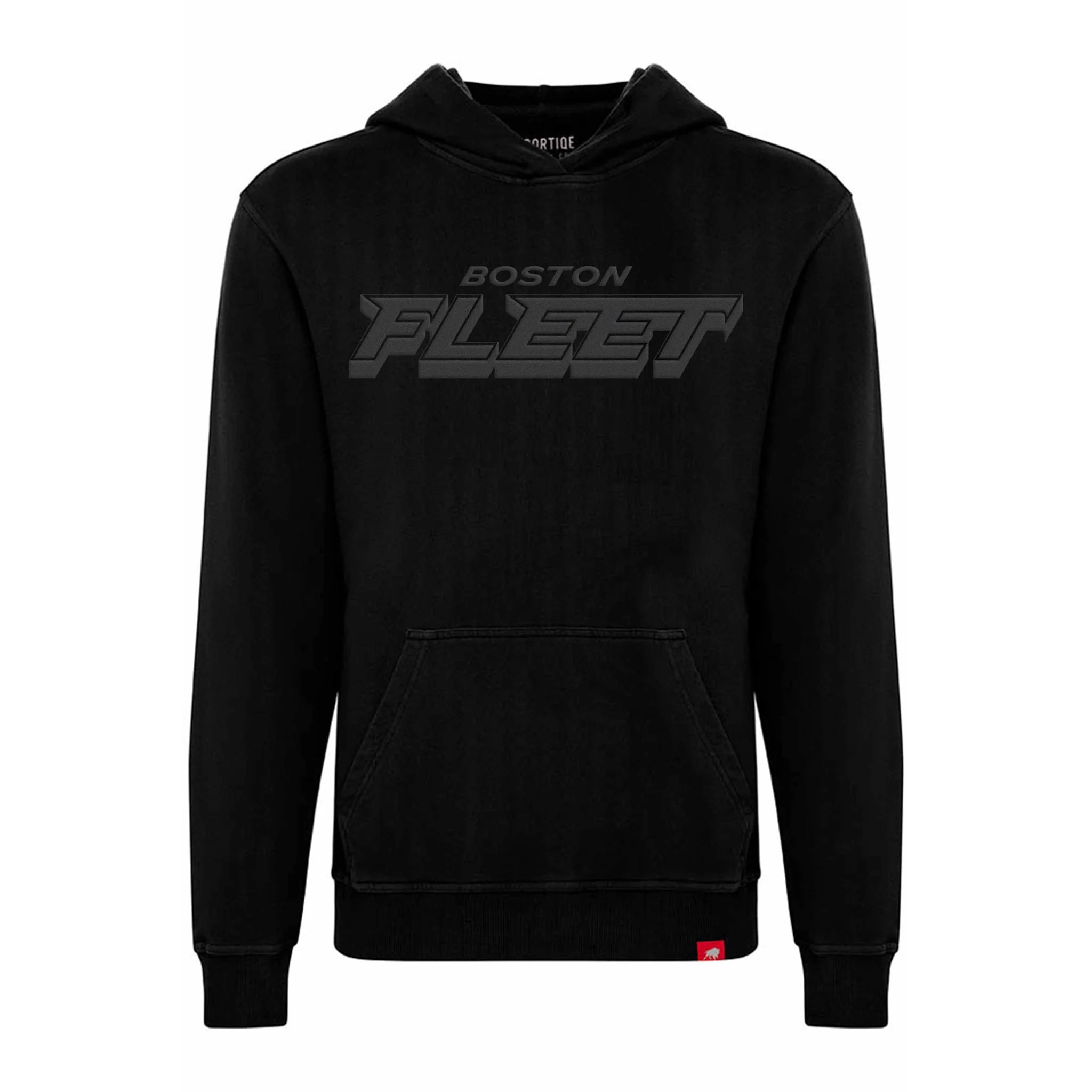Adult Boston Fleet Sportiqe Puff Ink Logo Drake Hoodie