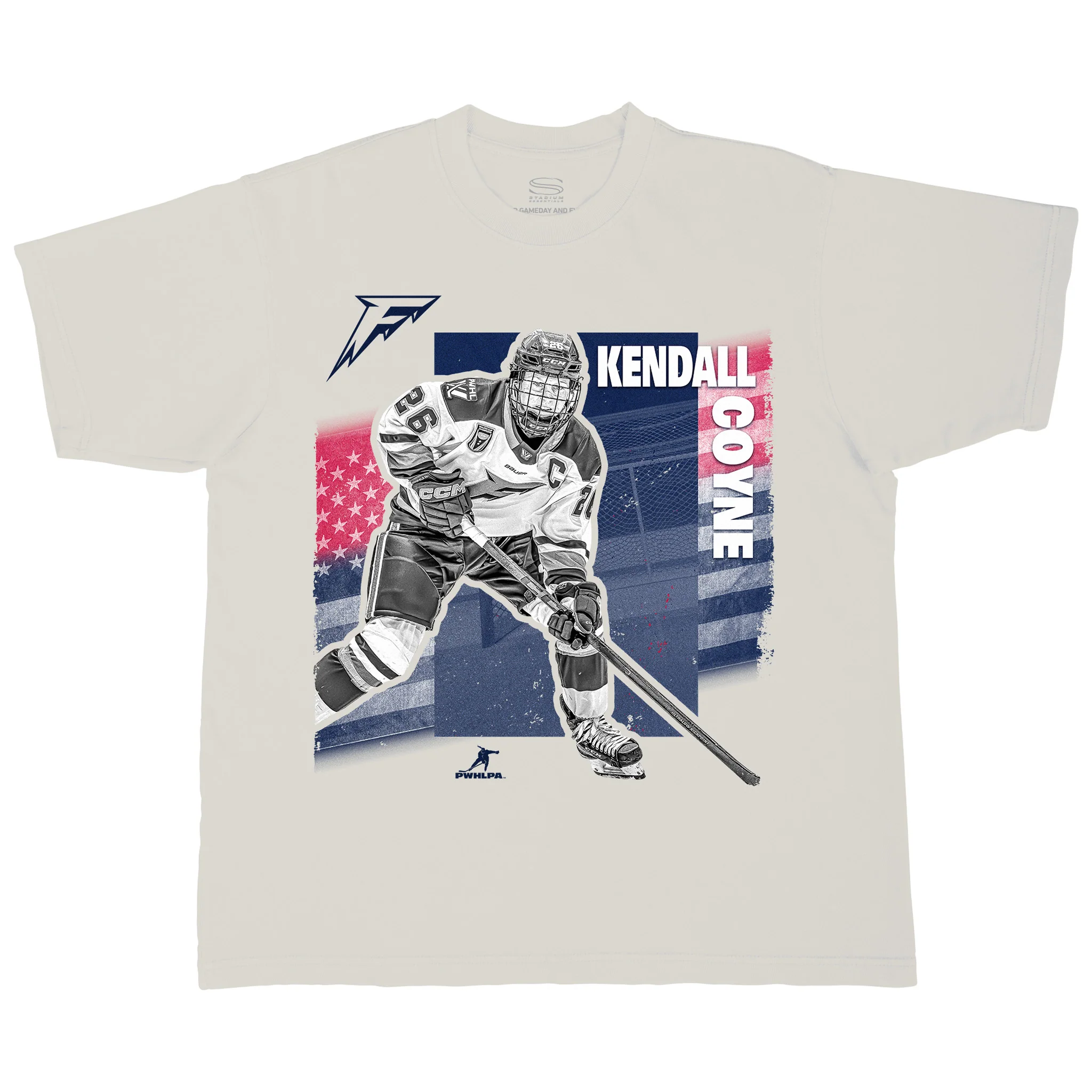 Adult Kendall Coyne Schofield Team PWHL 2026 Urban Stadium Essentials T-Shirt