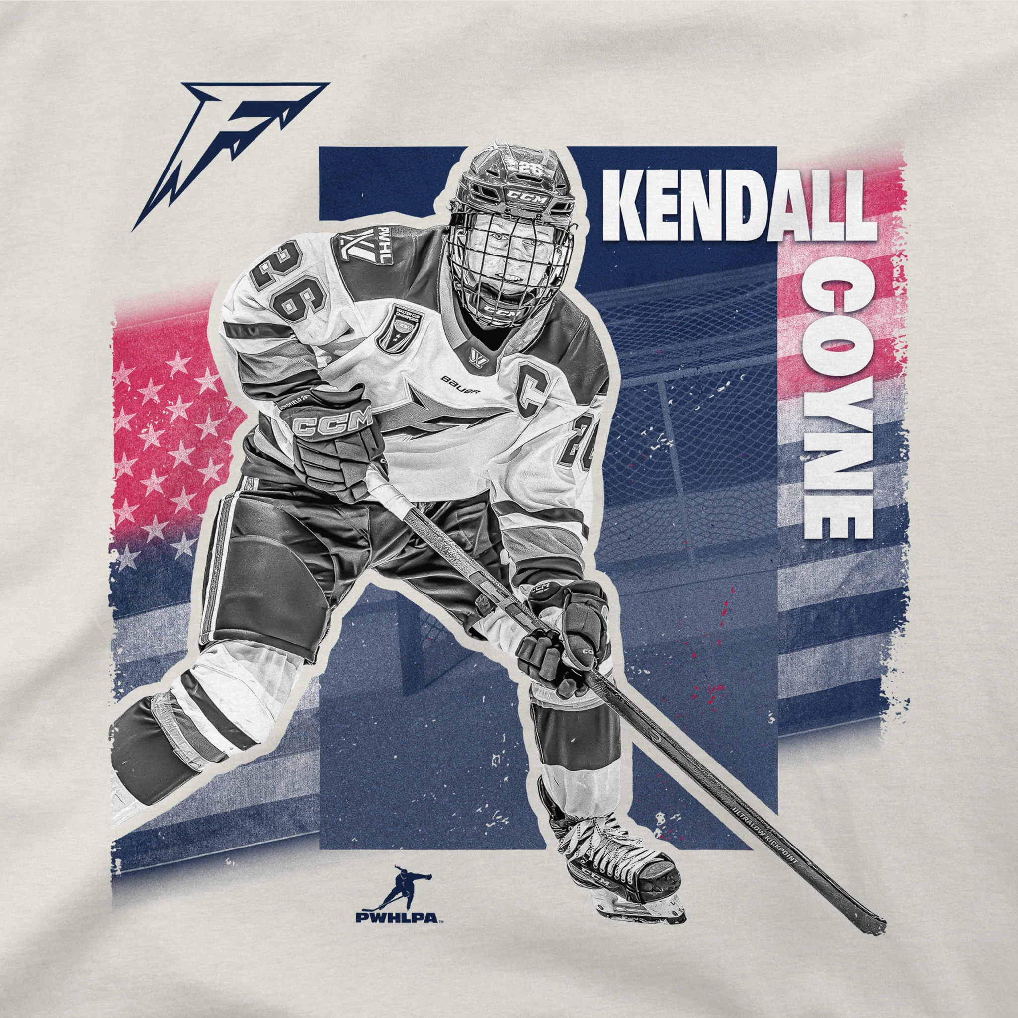 Adult Kendall Coyne Schofield Team PWHL 2026 Urban Stadium Essentials T-Shirt - Image 2
