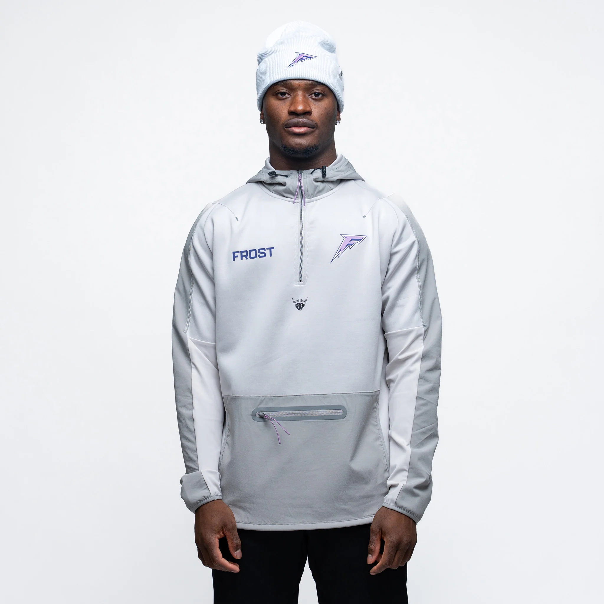 Adult Minnesota Frost Adulty Royalty Podium Hybrid Quarter Zip Jacket 2.0