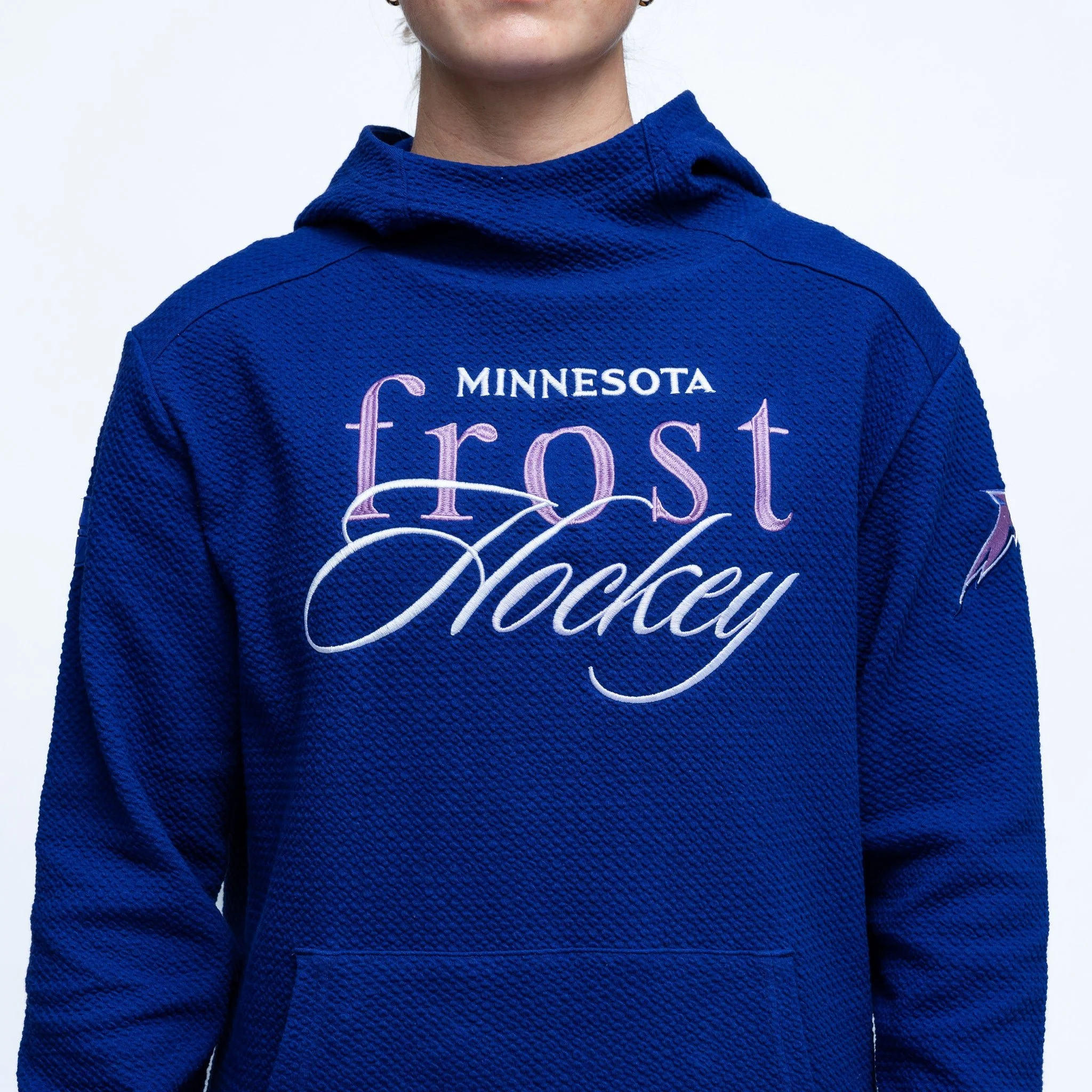 Adult Minnesota Frost Royalty Waffle Hoodie - Image 3