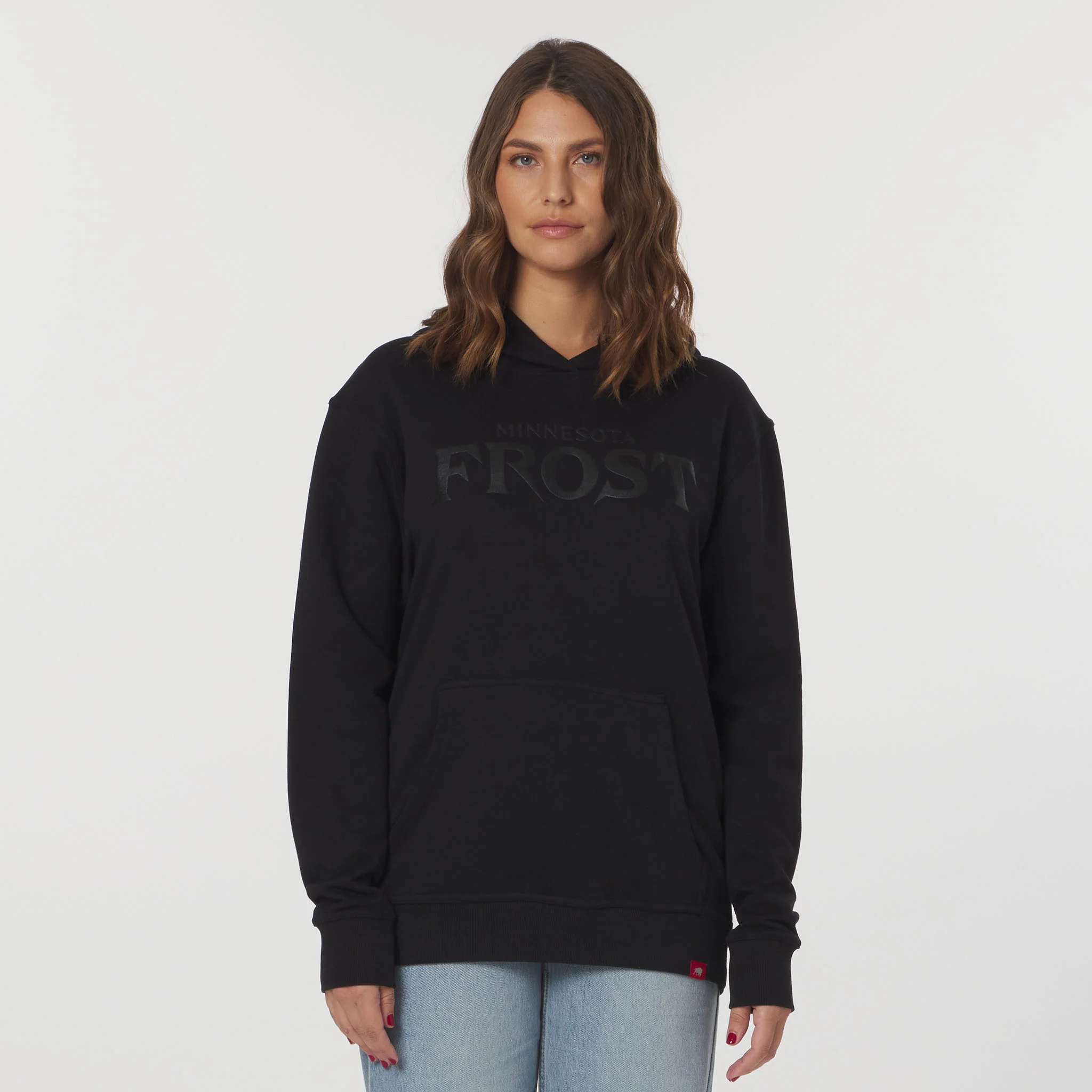 Adult Minnesota Frost Sportiqe Puff Ink Logo Drake Hoodie - Image 2