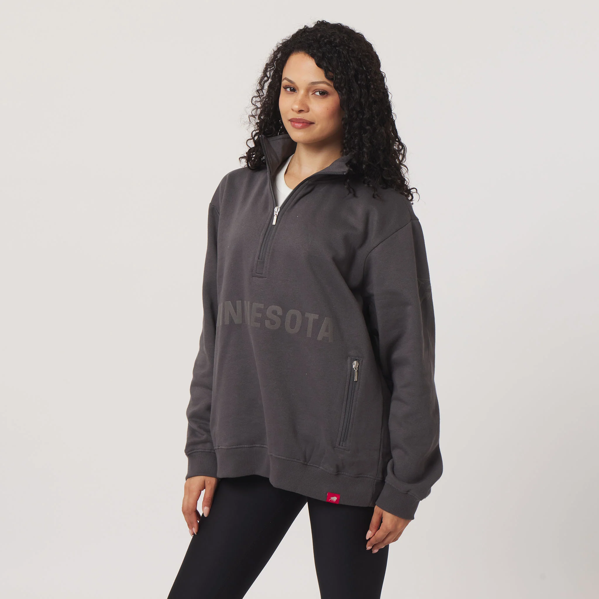 Adult Minnesota Frost Sportiqe Tonal Sainz Quarter Zip - Image 3