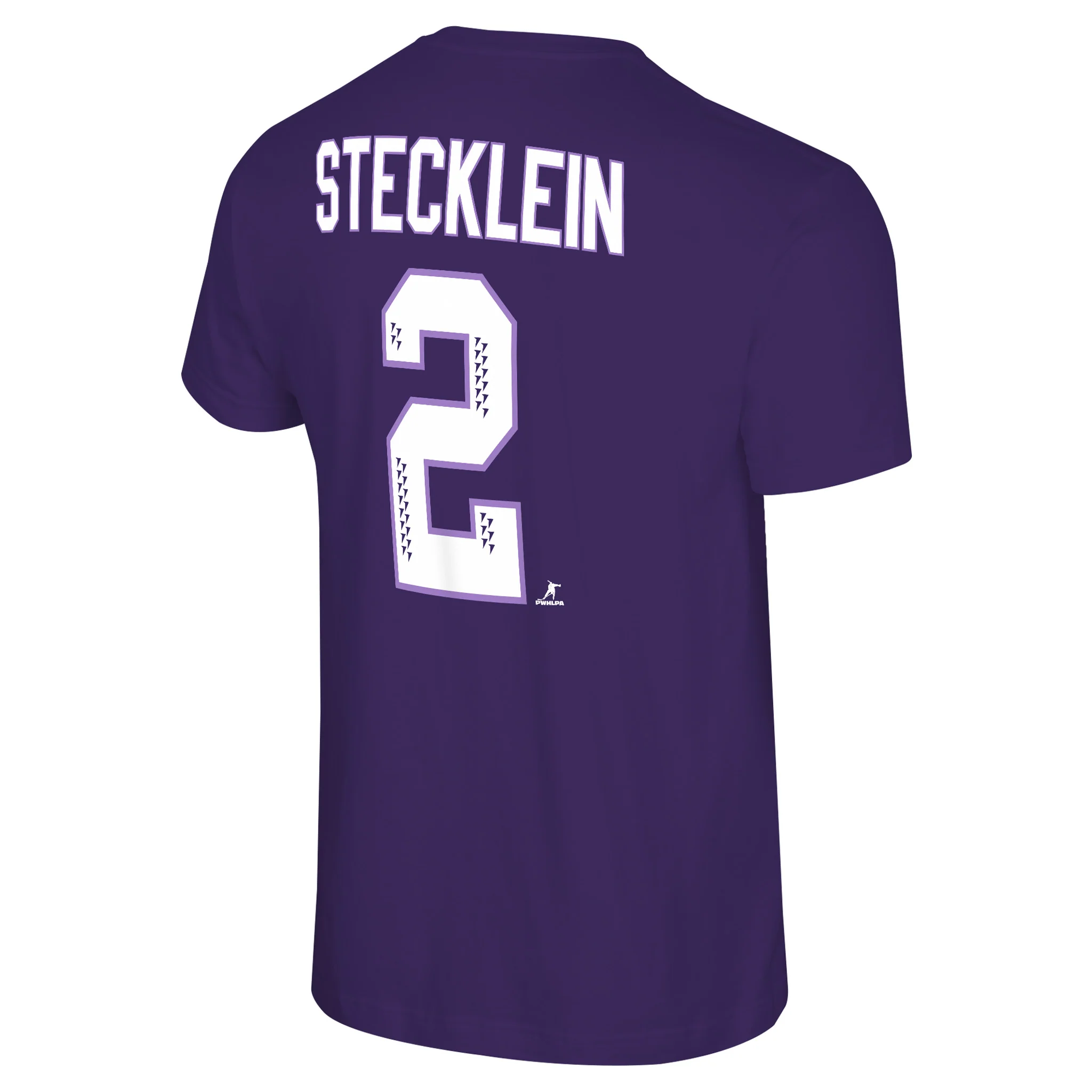 Adult Minnesota Frost Stadium Essentials Lee Stecklein #2 T-Shirt