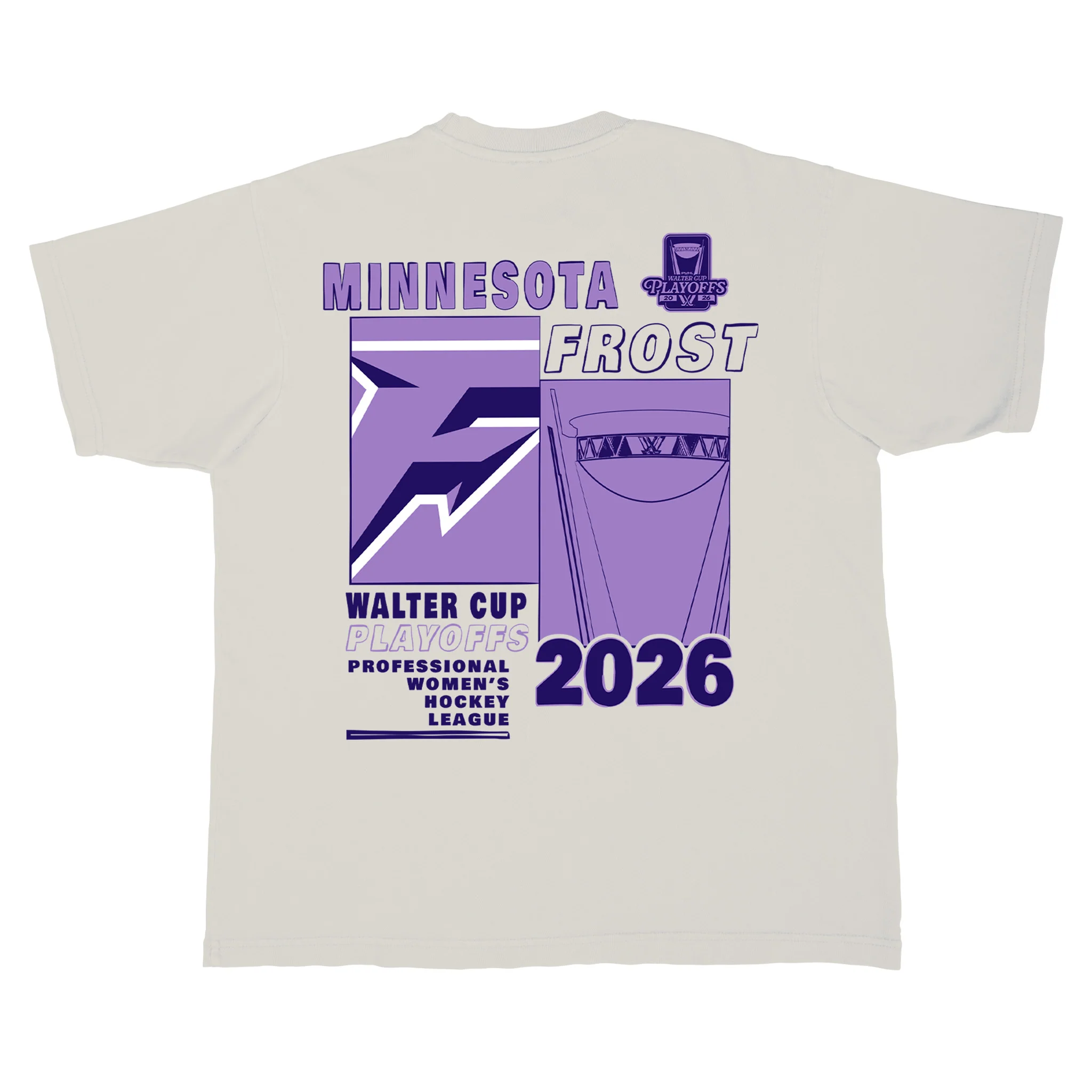 Adult Minnesota Frost Stadium Essentials Playoffs Fragments 2026 Urban T-Shirt