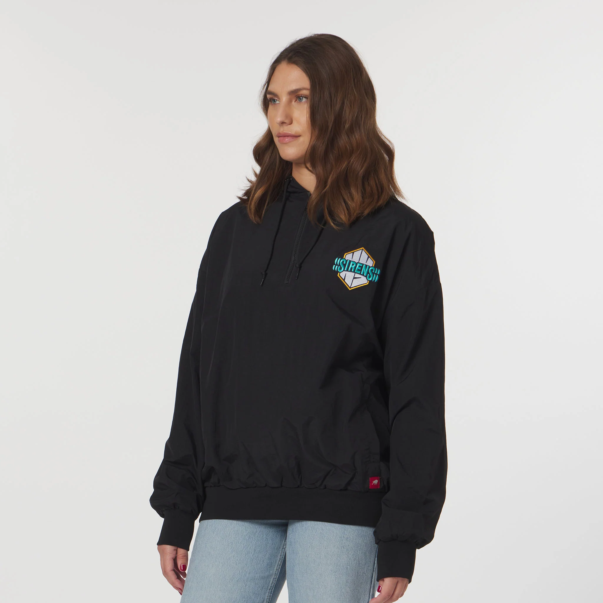 Adult New York Sirens Sportiqe Logo Winfield 1/4 Zip Jacket - Image 3