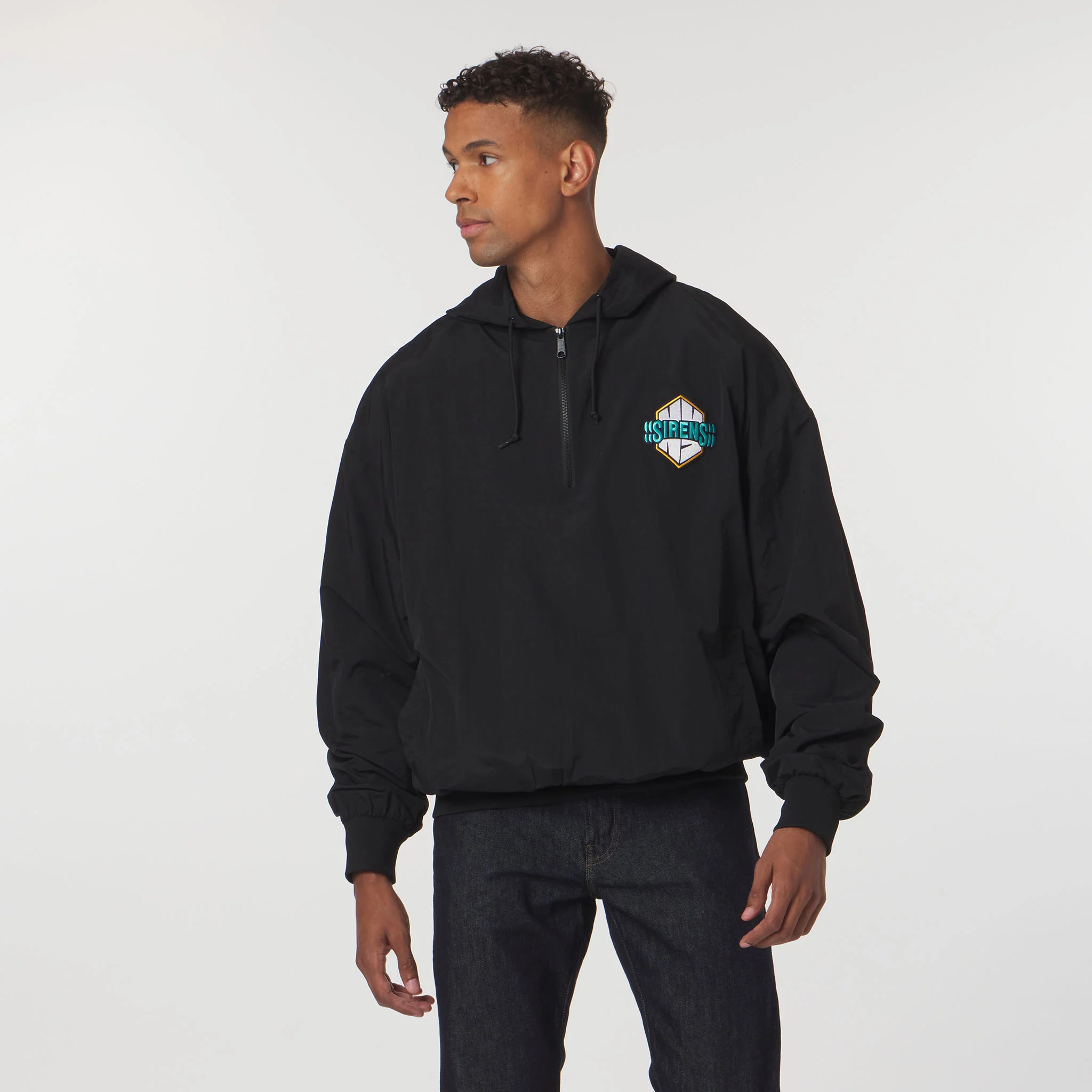 Adult New York Sirens Sportiqe Logo Winfield 1/4 Zip Jacket - Image 6