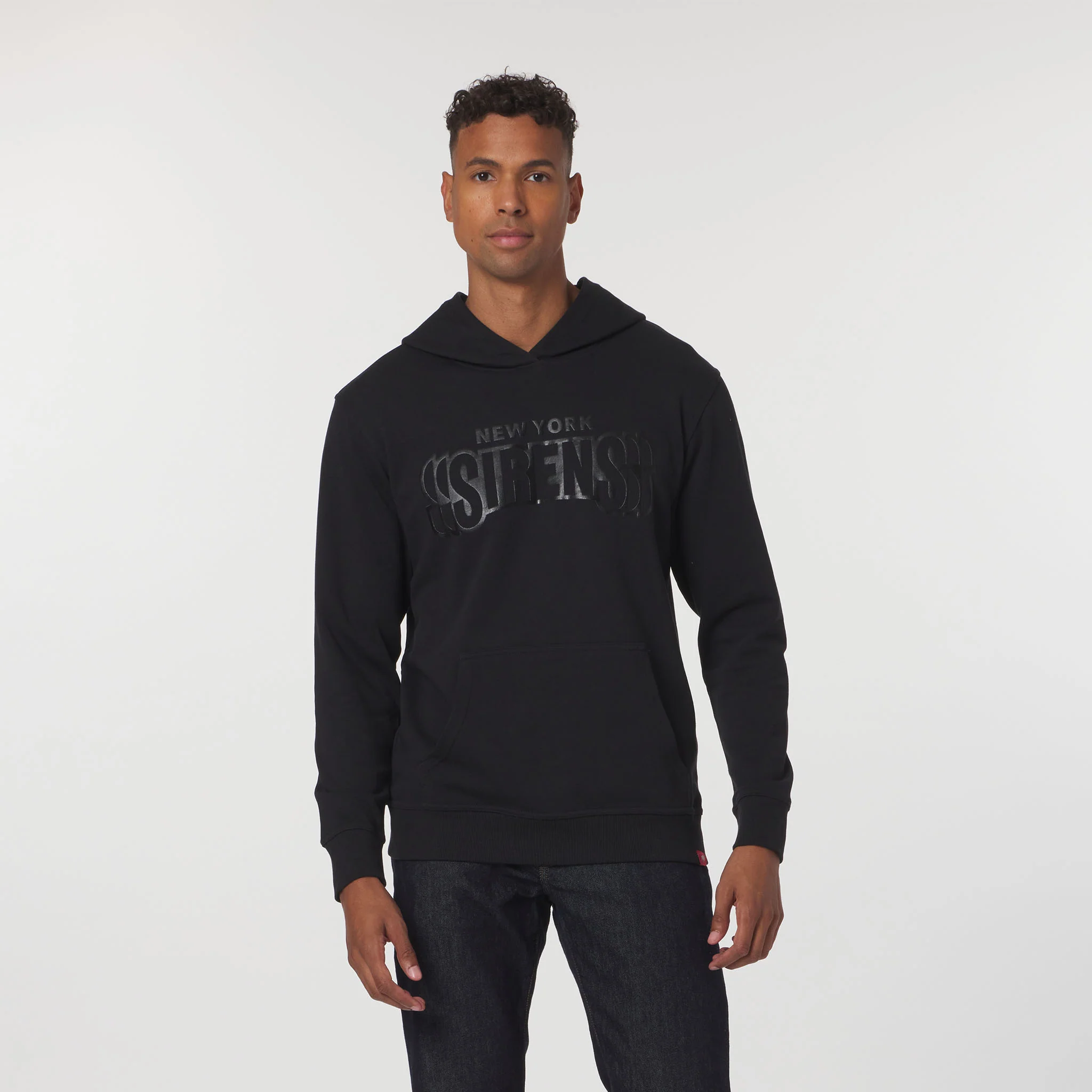 Adult New York Sirens Sportiqe Puff Ink Logo Drake Hoodie - Image 6