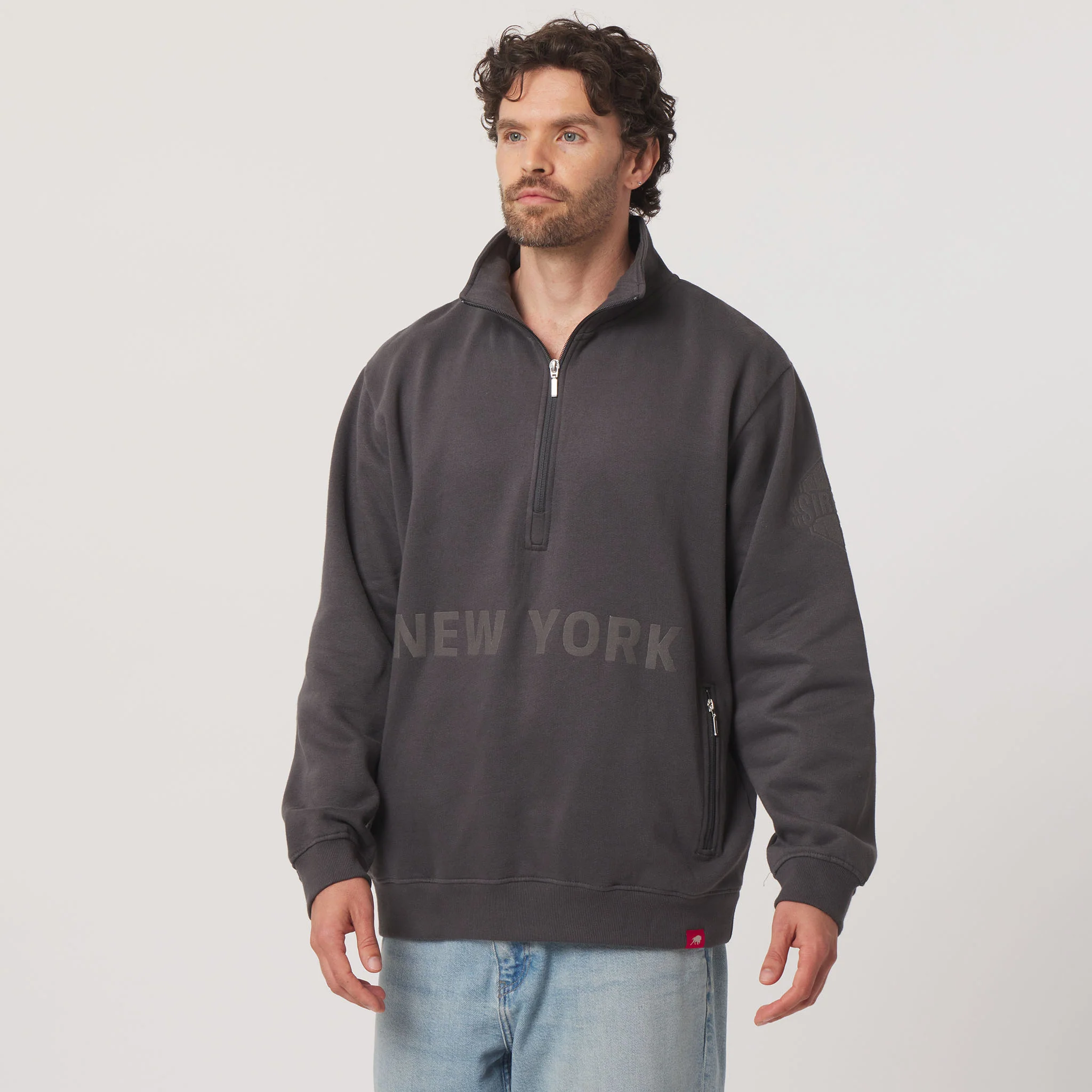 Adult New York Sirens Sportiqe Tonal Sainz Quarter Zip - Image 3