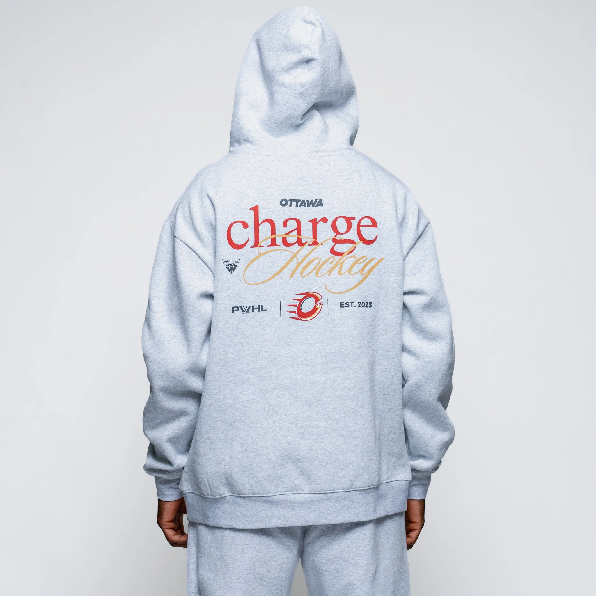 Adult Ottawa Charge Royalty Relaxed Hoodie - Image 3