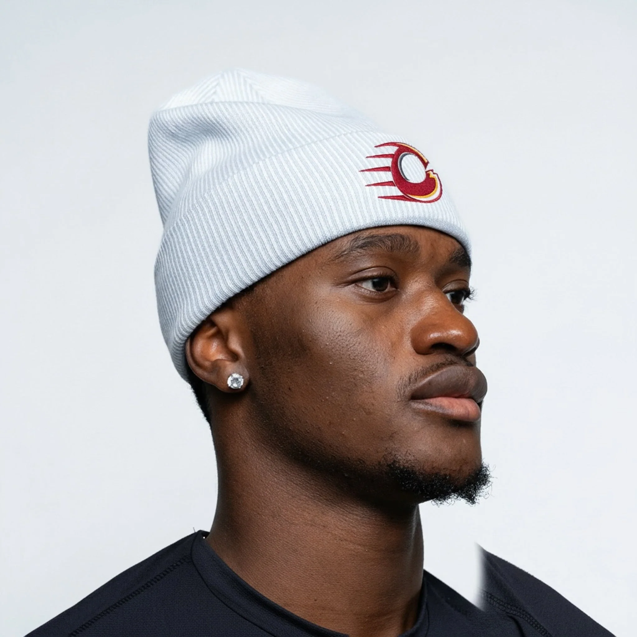 Adult Ottawa Charge Royalty Tonal Double Knit Beanie