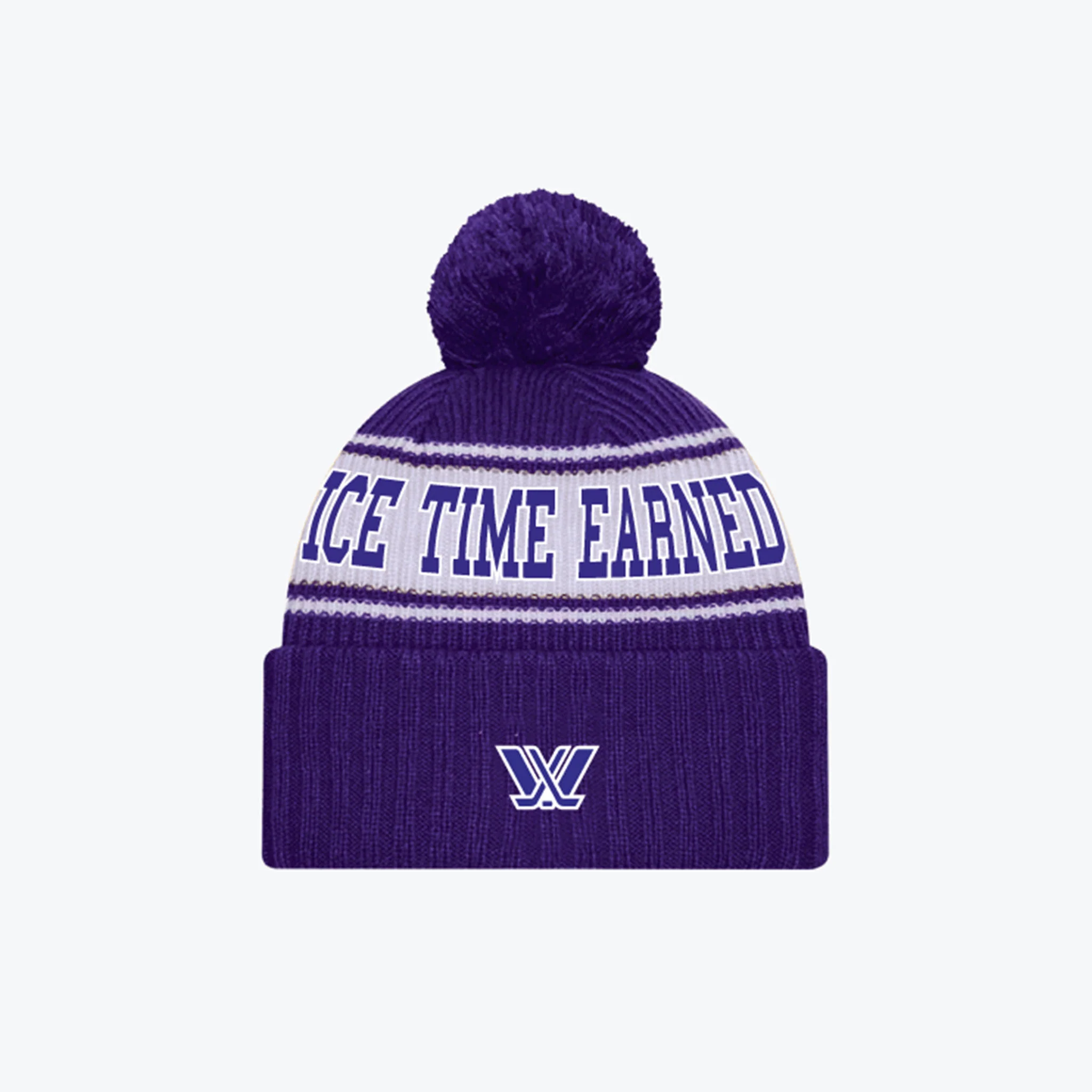 Adult PWHL Peace Collective Ice Time Earned Knit Pom Beanie
