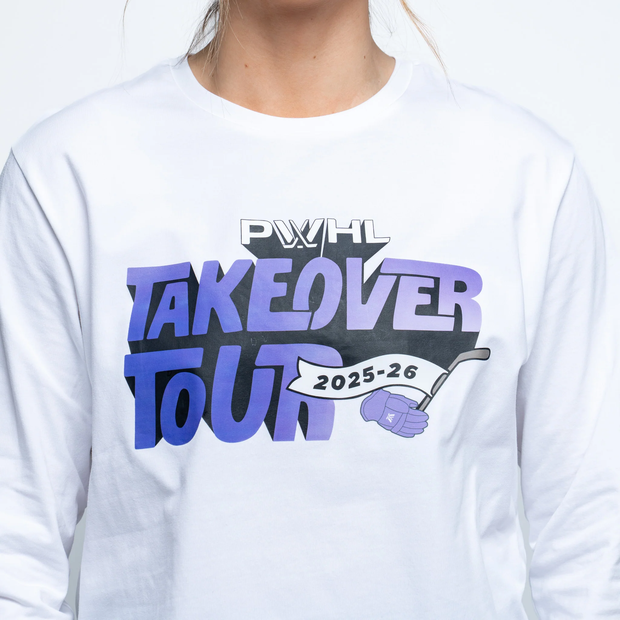 Adult PWHL Royalty Takeover Tour 2025-26 Sideline Long Sleeve T-Shirt - Image 2