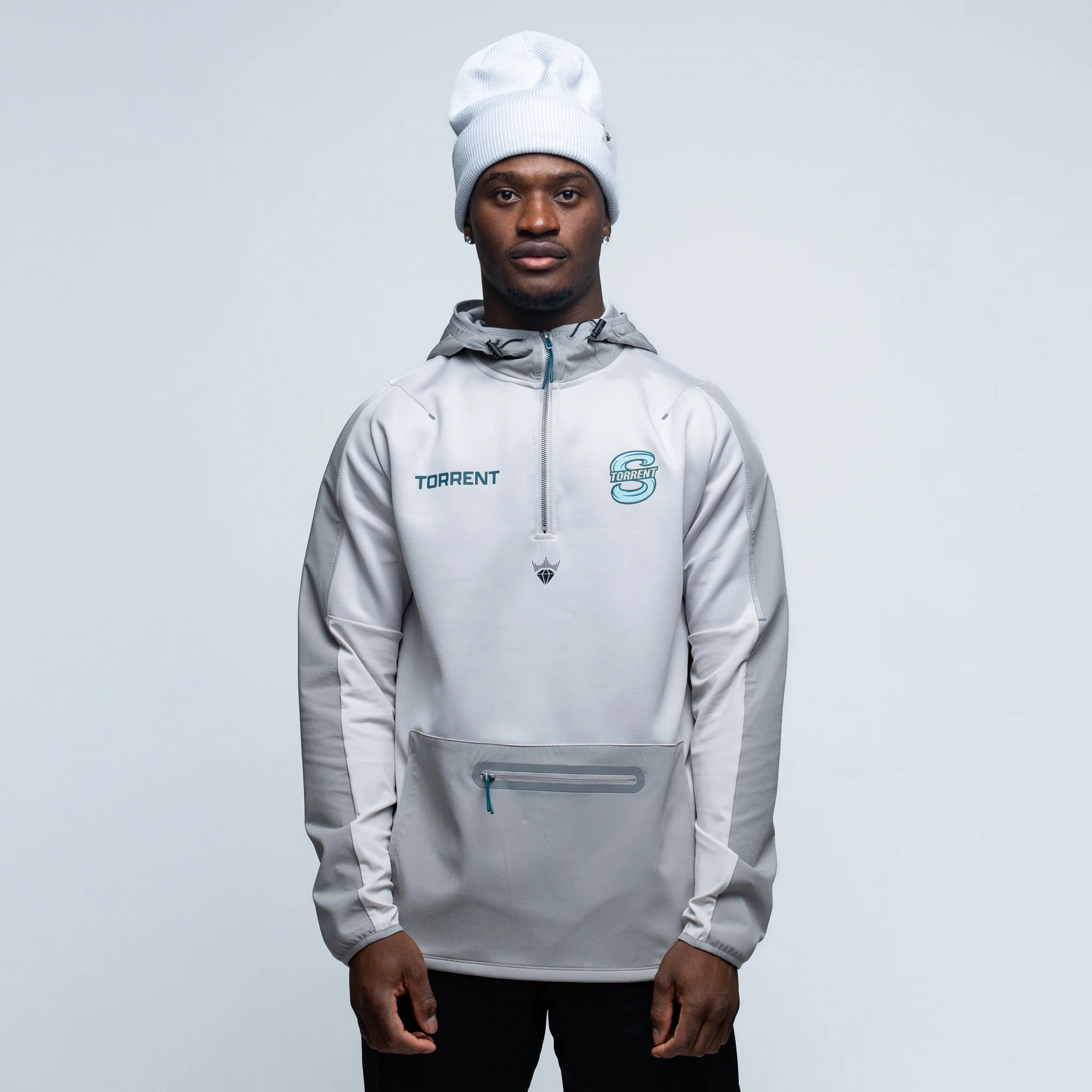 Adult Seattle Torrent Royalty Podium Hybrid Quarter Zip Jacket 2.0