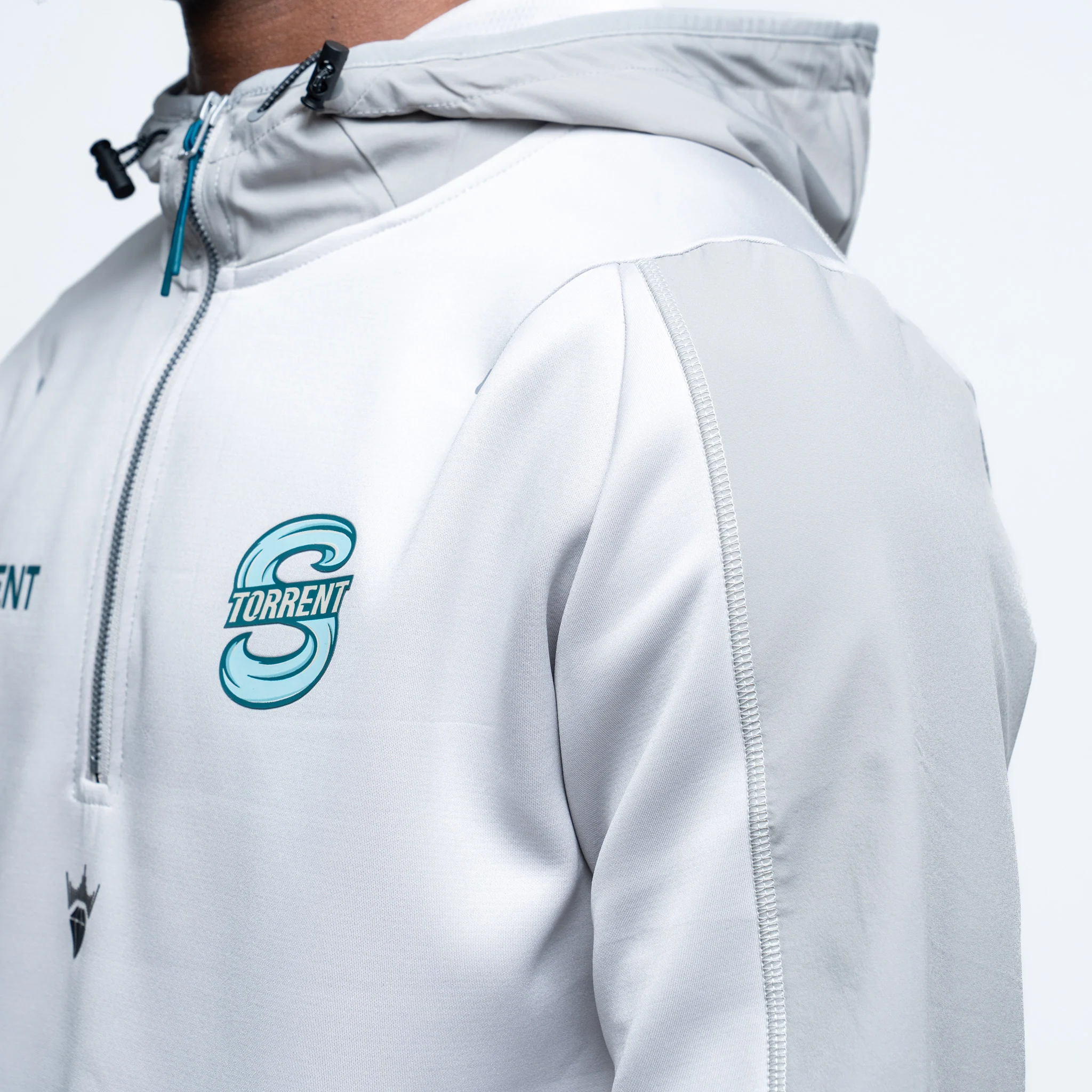 Adult Seattle Torrent Royalty Podium Hybrid Quarter Zip Jacket 2.0 - Image 3