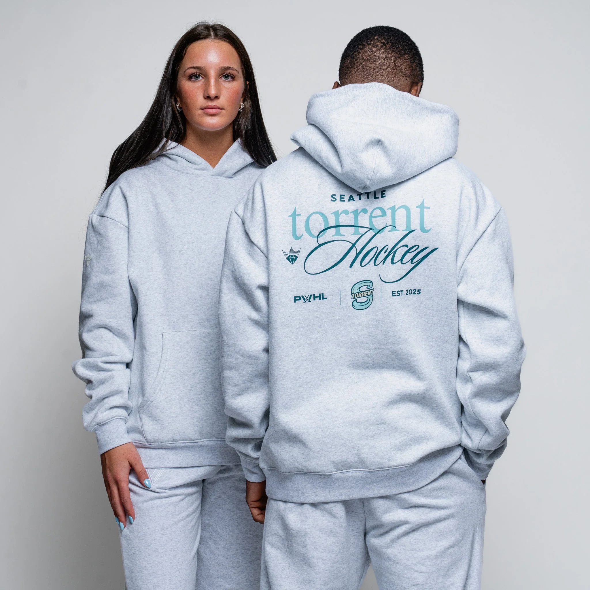 Adult Seattle Torrent Royalty Relaxed Hoodie