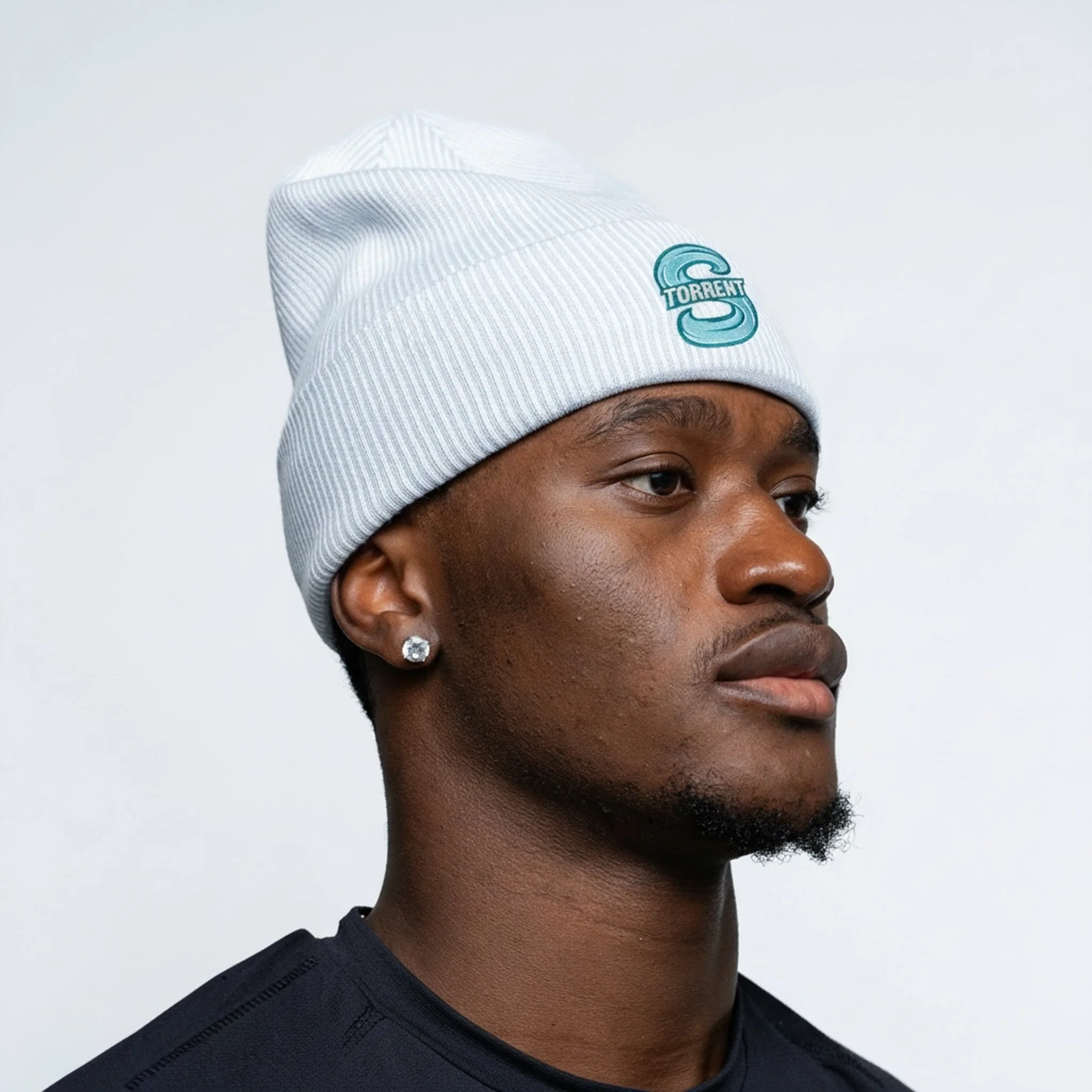 Adult Seattle Torrent Royalty Tonal Double Knit Beanie - Image 2