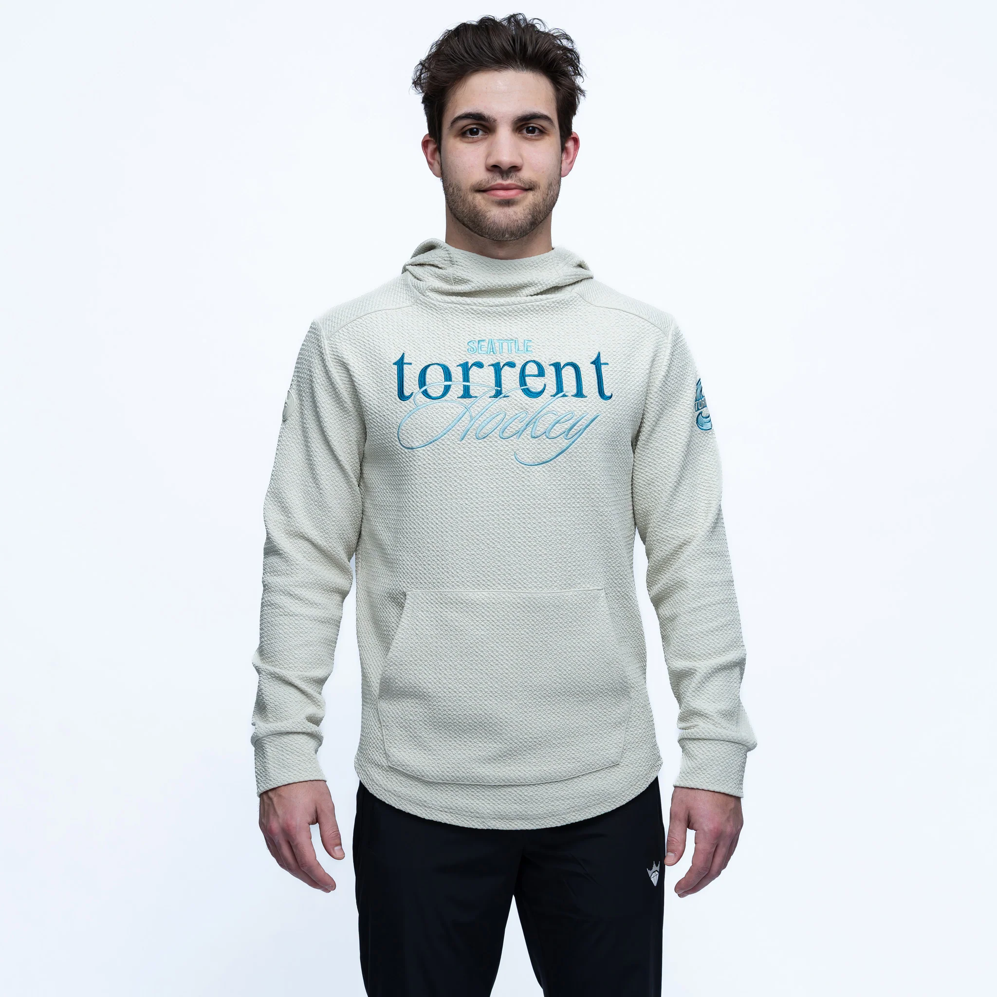 Adult Seattle Torrent Royalty Waffle Hoodie
