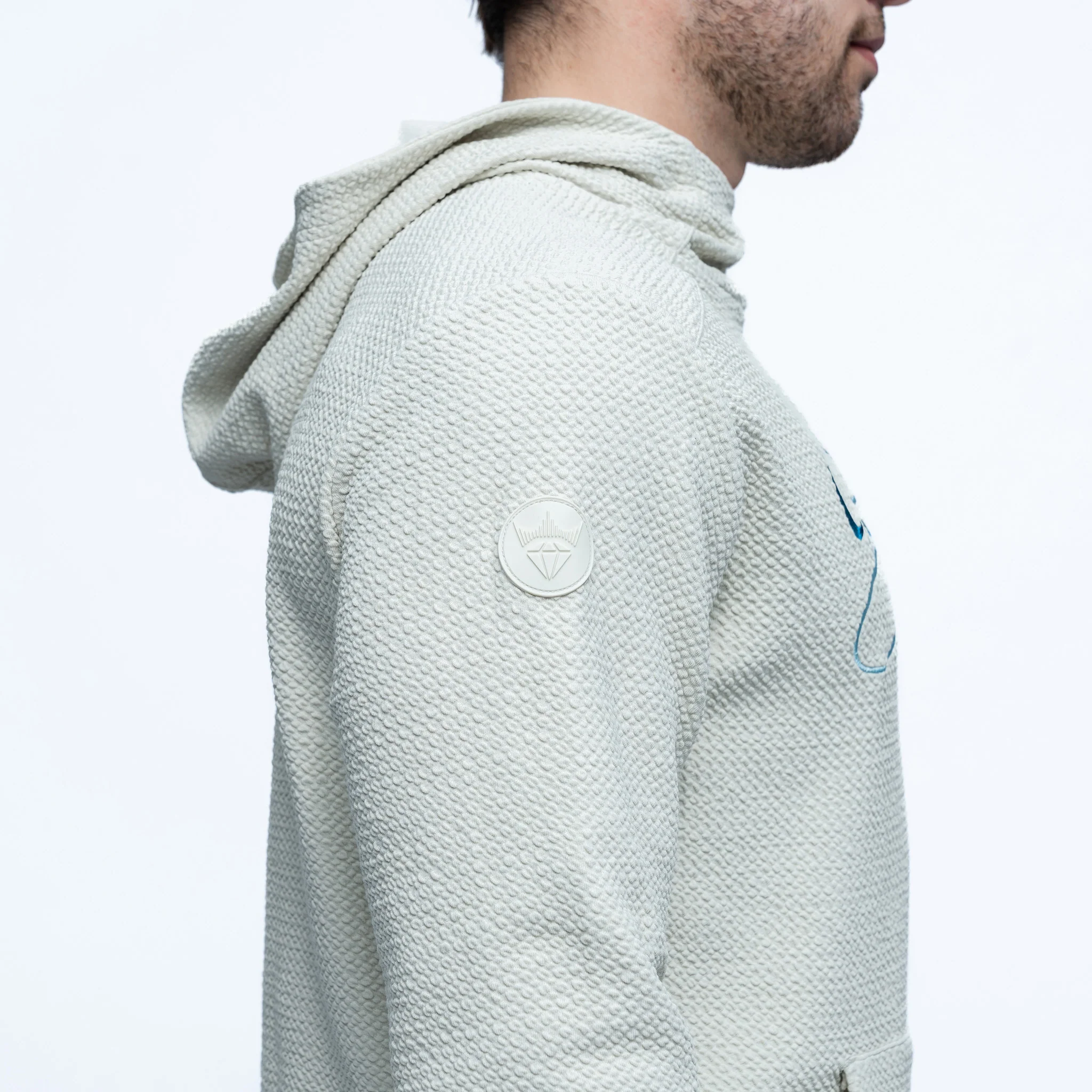 Adult Seattle Torrent Royalty Waffle Hoodie - Image 6