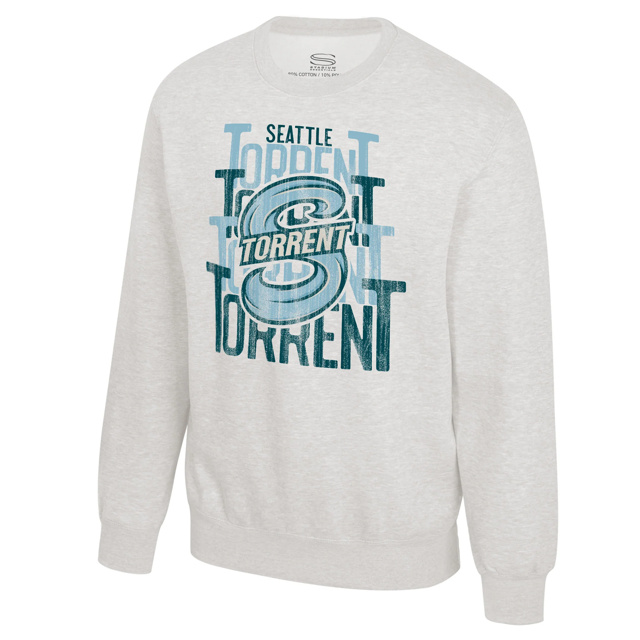 Adult Seattle Torrent Stadium Essentials Dedication Crewneck Sweater