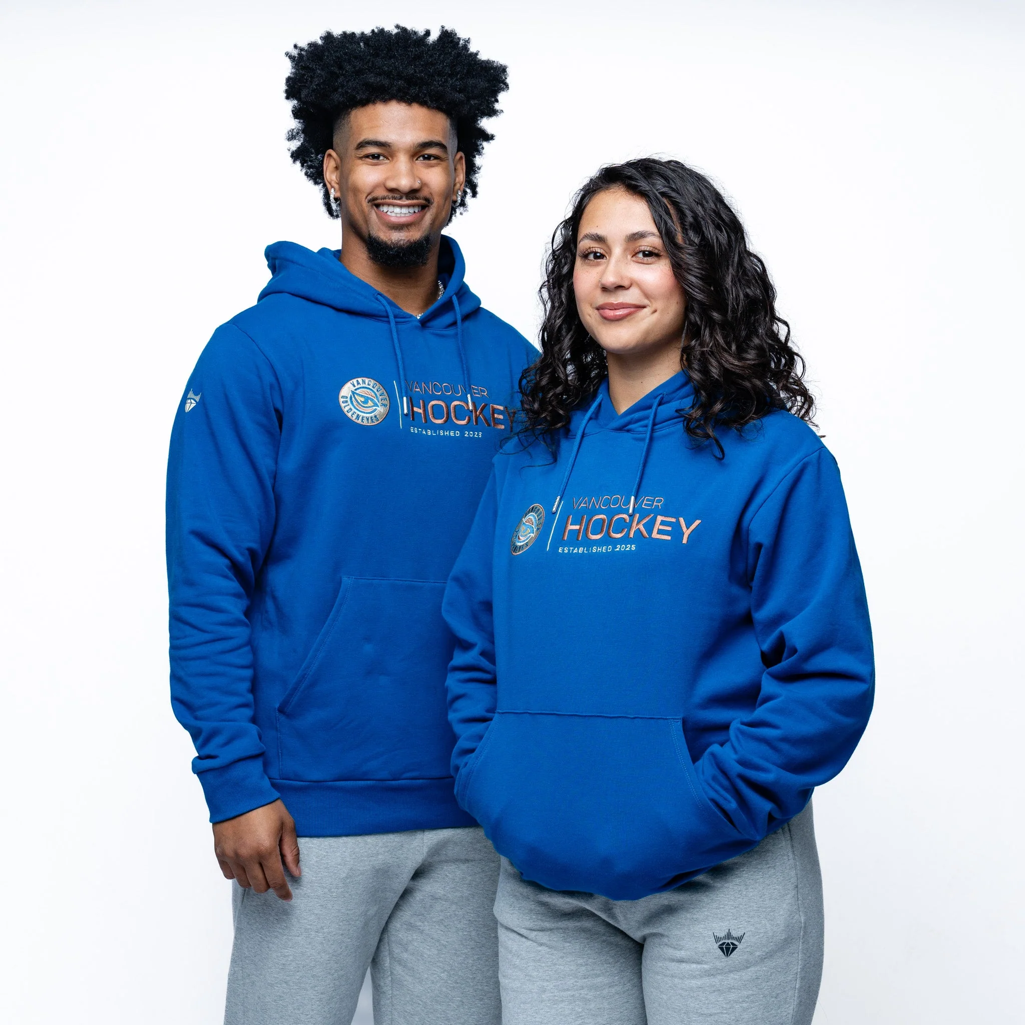Adult Vancouver Goldeneyes Royalty Citymark Cloud Hoodie - Image 8