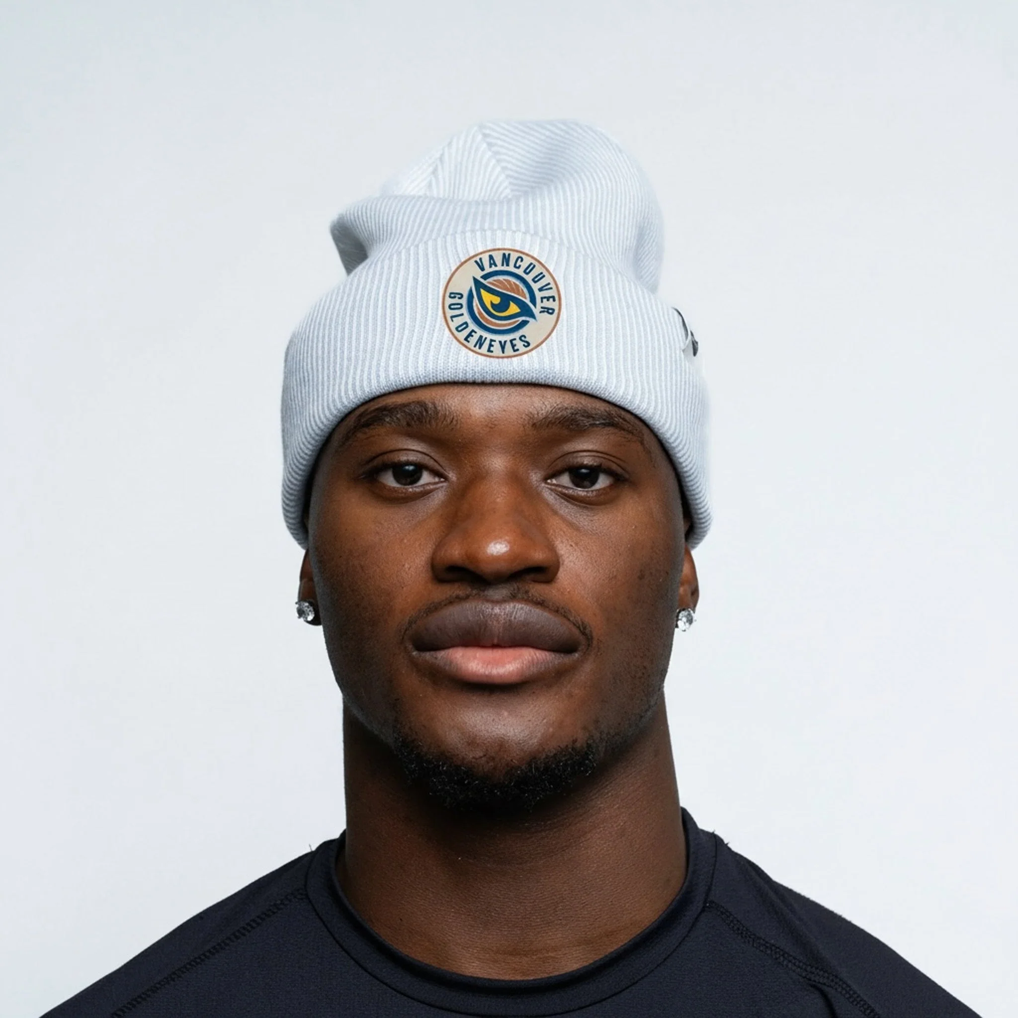 Adult Vancouver Goldeneyes Royalty Tonal Double Knit Beanie