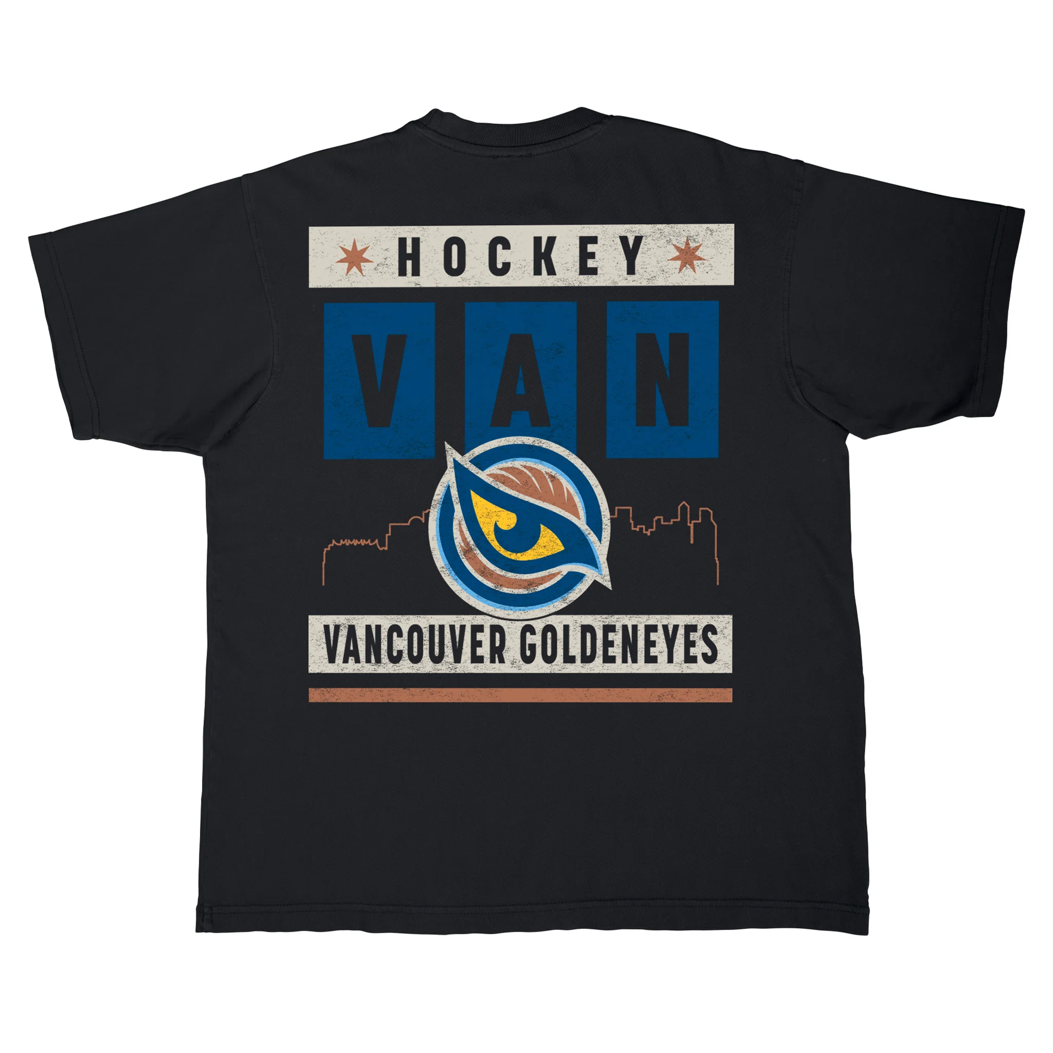 Adult Vancouver Goldeneyes Stadium Essentials Big Shot Urban T-Shirt - Image 2