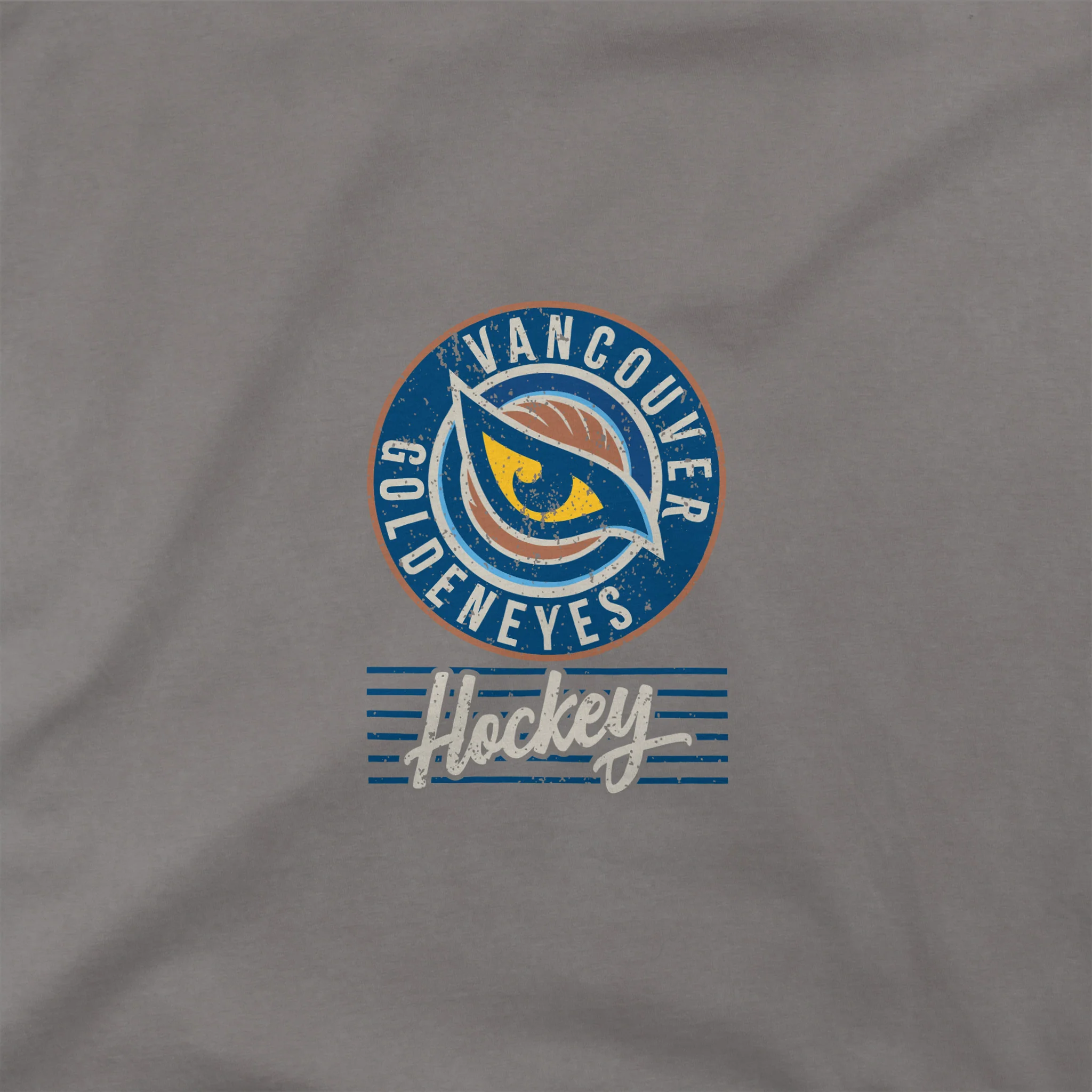 Adult Vancouver Goldeneyes Stadium Essentials Laylow Vintage T-Shirt - Image 3