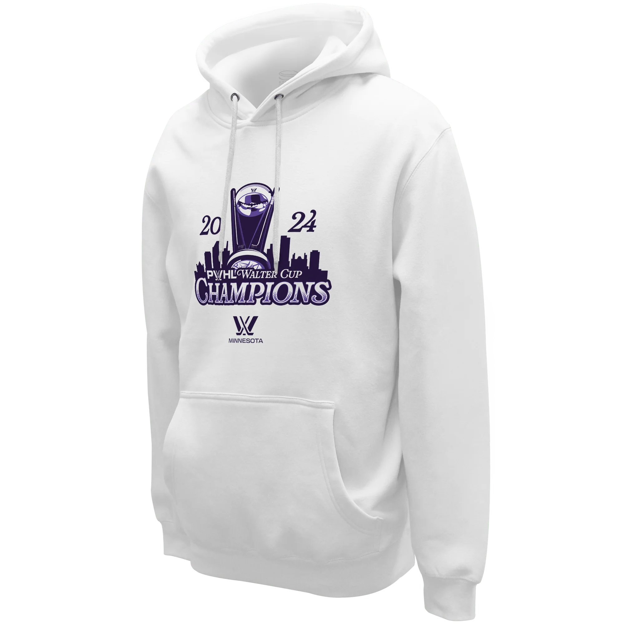 Minnesota PWHL Champions Skyline Graphic Stadium Essentials Hoodie - Image 3