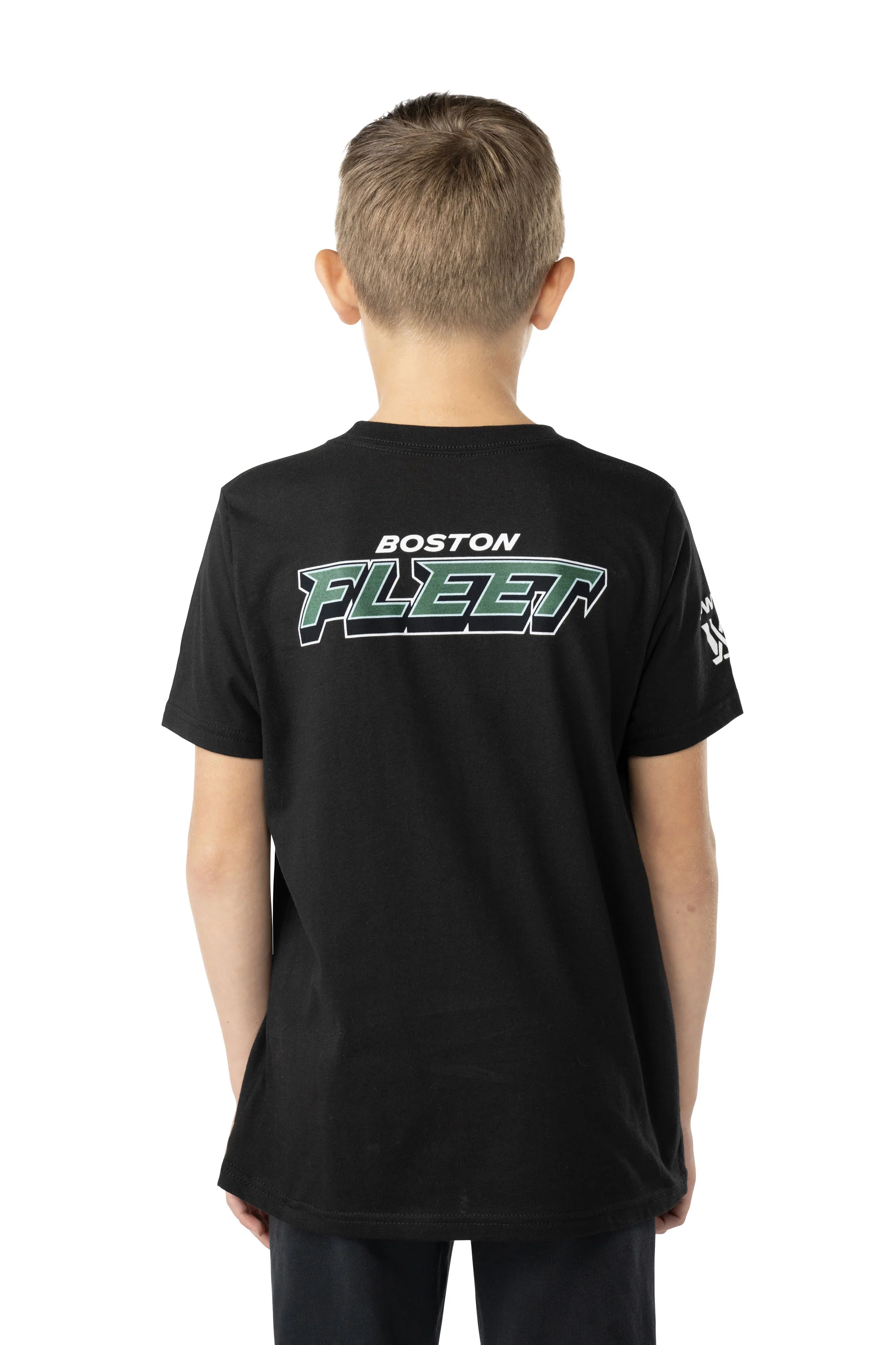 Boston Fleet Youth Bauer Front Logo Back Name T-Shirt - Image 2