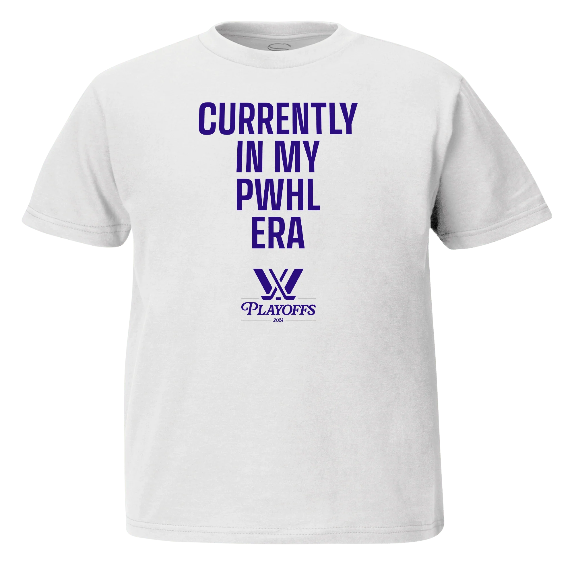 PWHL Playoffs Youth In My PWHL Era Stadium Essentials T-Shirt