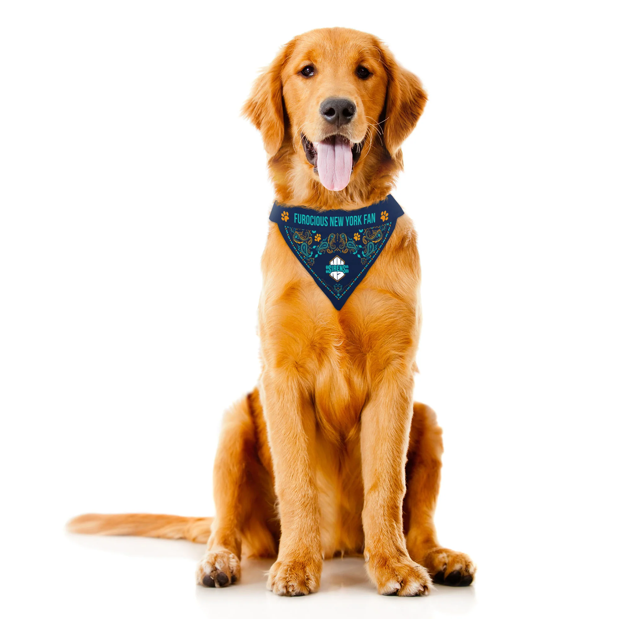 New York Sirens Reversible Pet Bandana