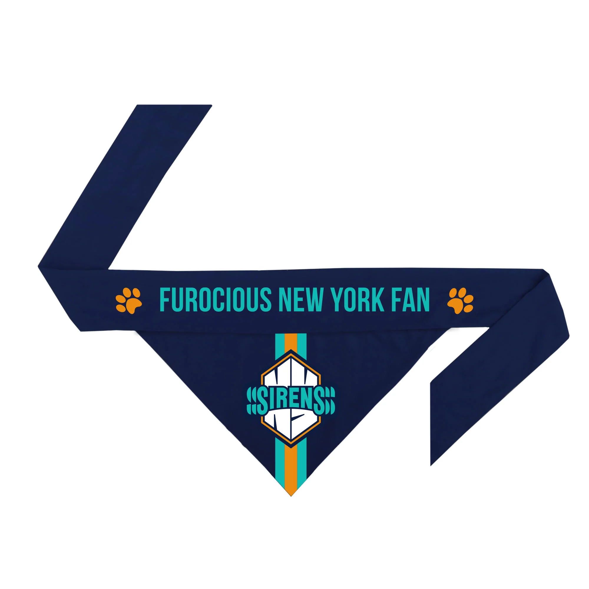 New York Sirens Reversible Pet Bandana - Image 2