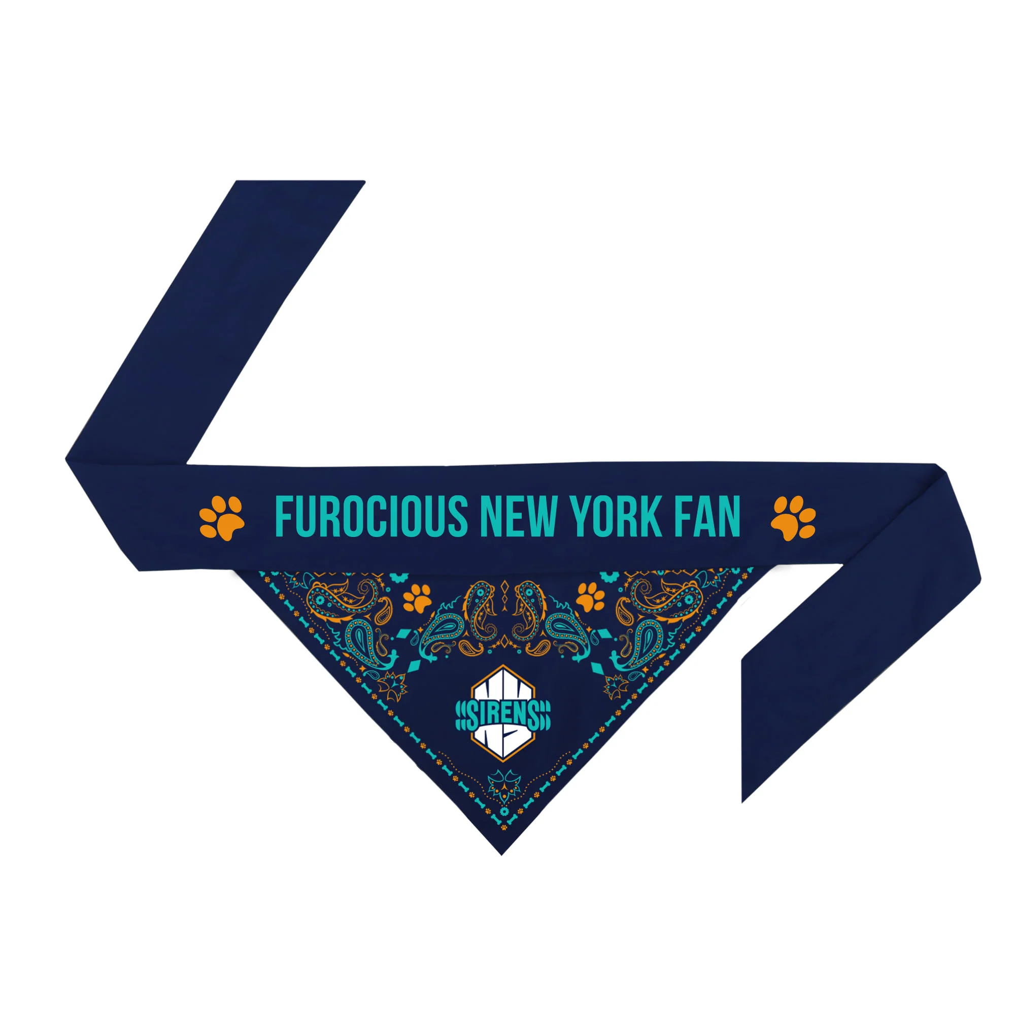 New York Sirens Reversible Pet Bandana - Image 3