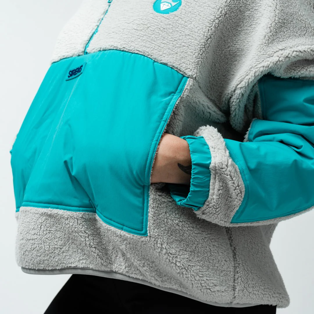 New York Sirens Adult Royalty Sherpa Half Zip Jacket - Image 3
