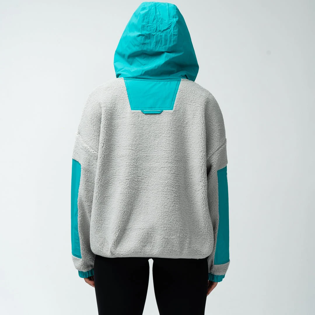 New York Sirens Adult Royalty Sherpa Half Zip Jacket - Image 6