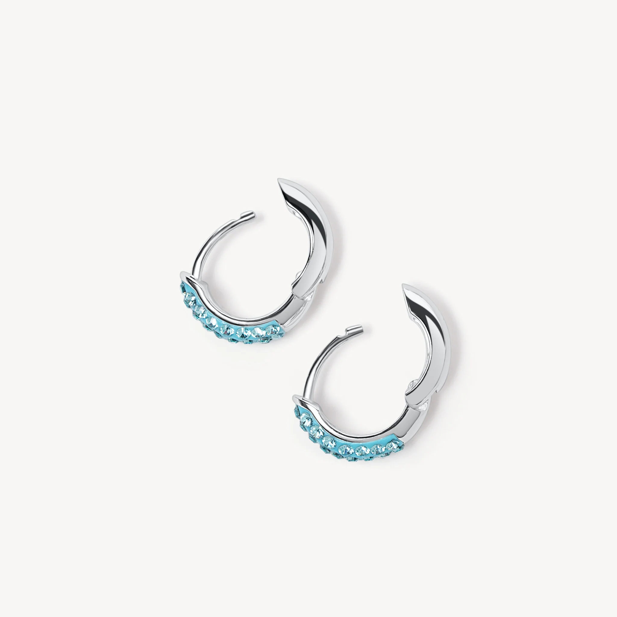 New York Sirens Hillberg & Berk Mini Sparkle Hoops - Image 3