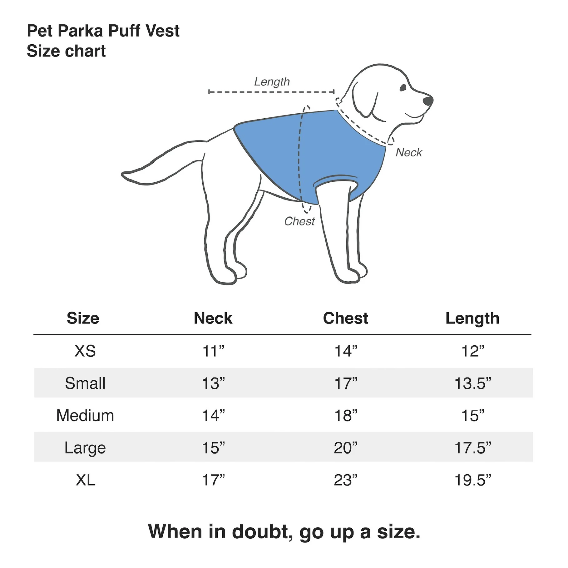Minnesota Frost Pet Parka Puff Vest - Image 4
