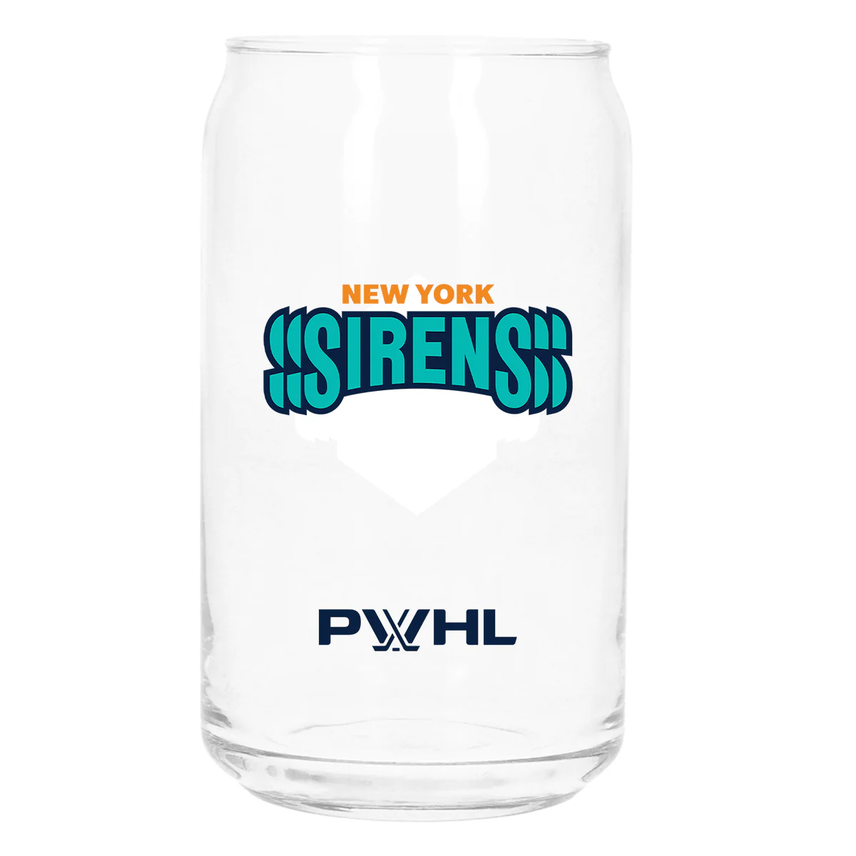 New York Sirens Soda Can Glass