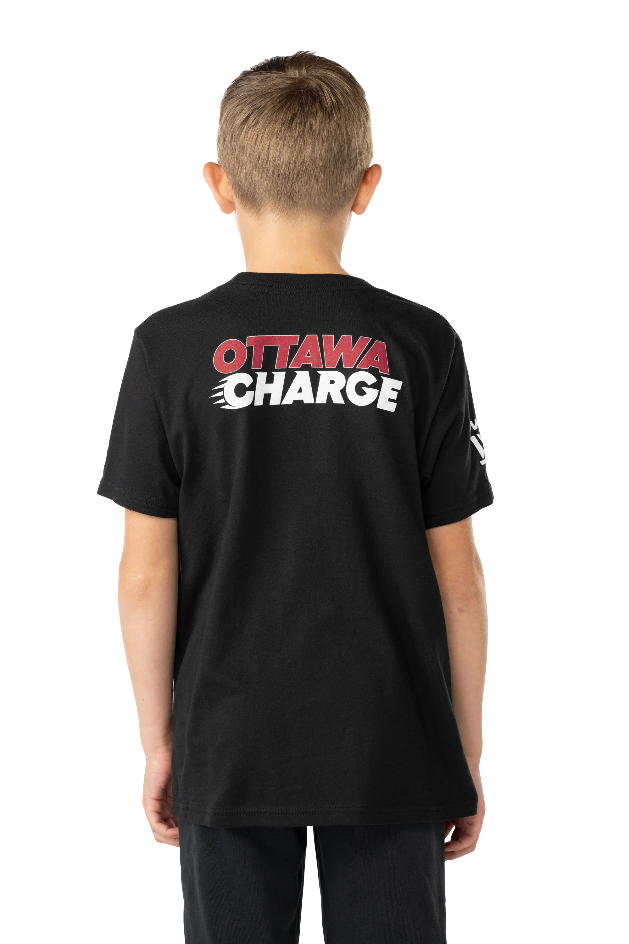 Ottawa Charge Youth Bauer Front Logo Back Name T-Shirt - Image 2