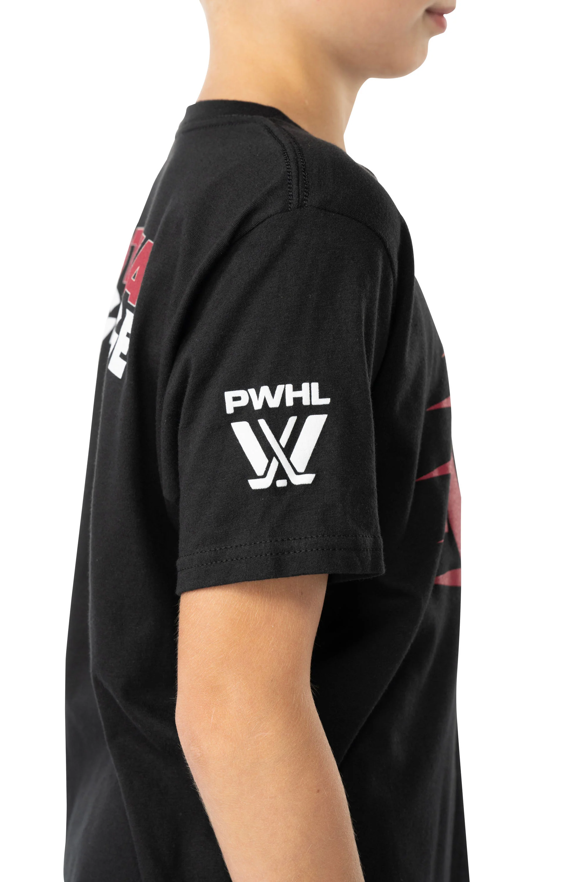 Ottawa Charge Youth Bauer Front Logo Back Name T-Shirt - Image 3