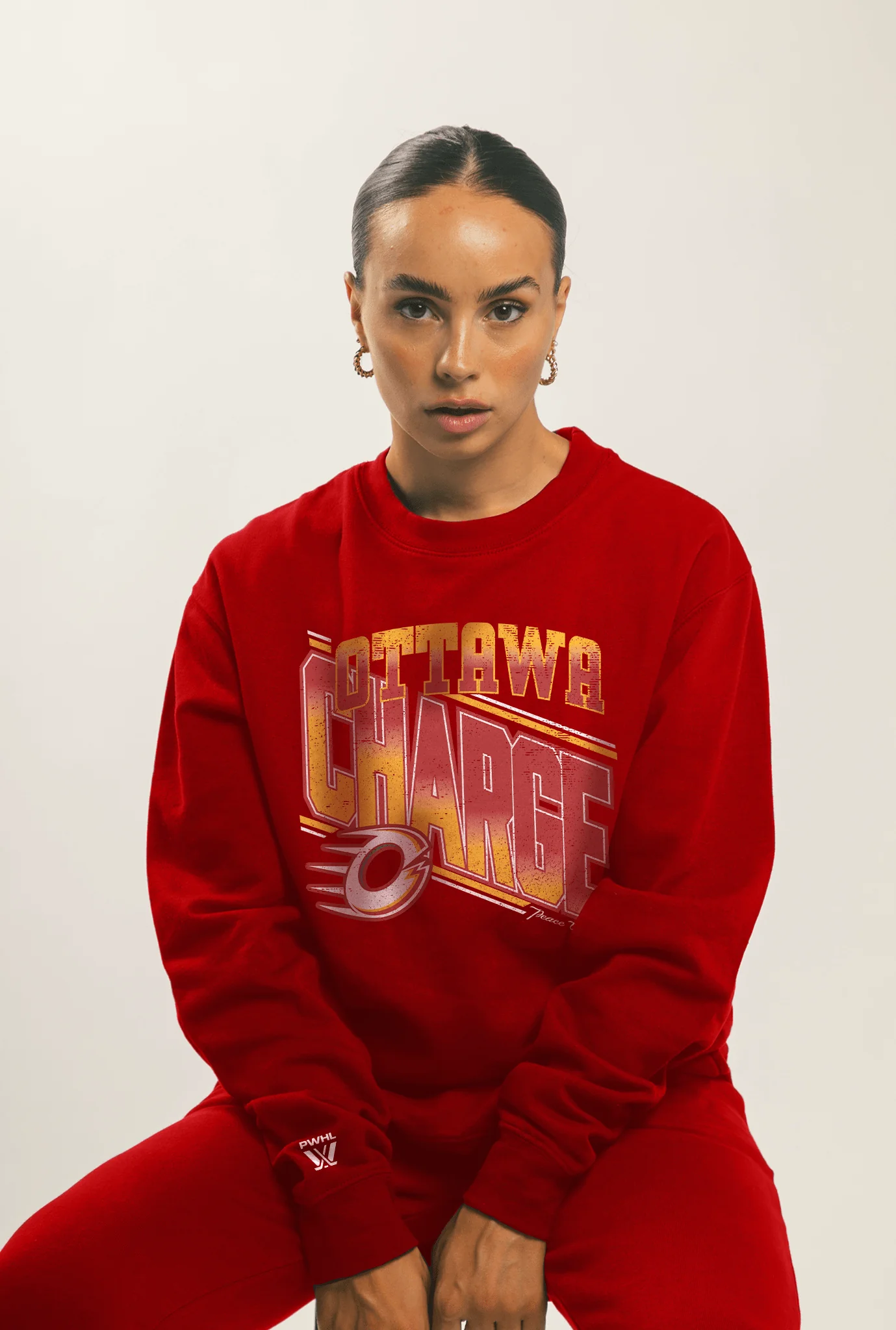 Ottawa Charge Unisex Peace Collective Vintage Fleece Crew - Image 3
