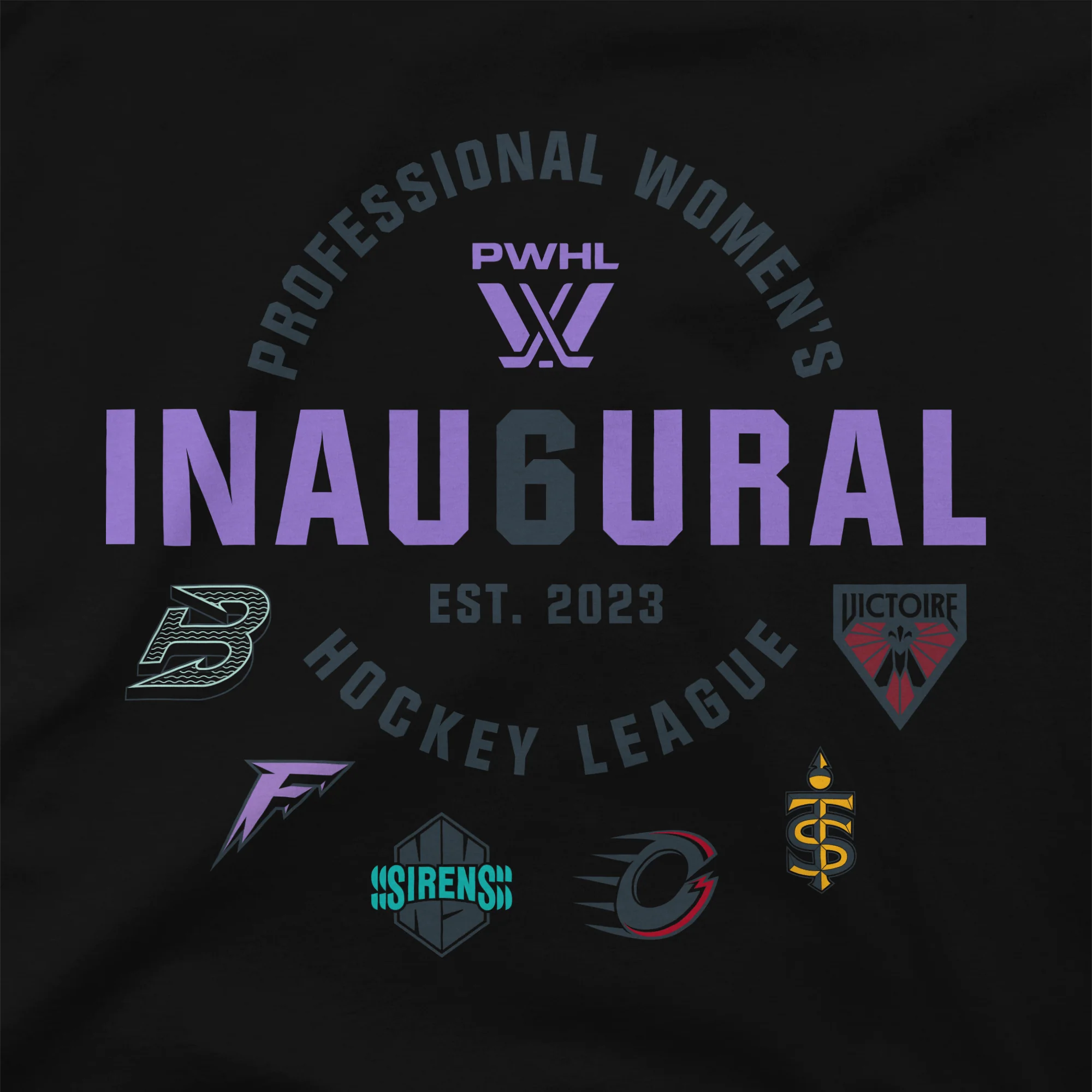 PWHL Adult Stadium Essentials Inau6ural Six Hoodie - Image 2