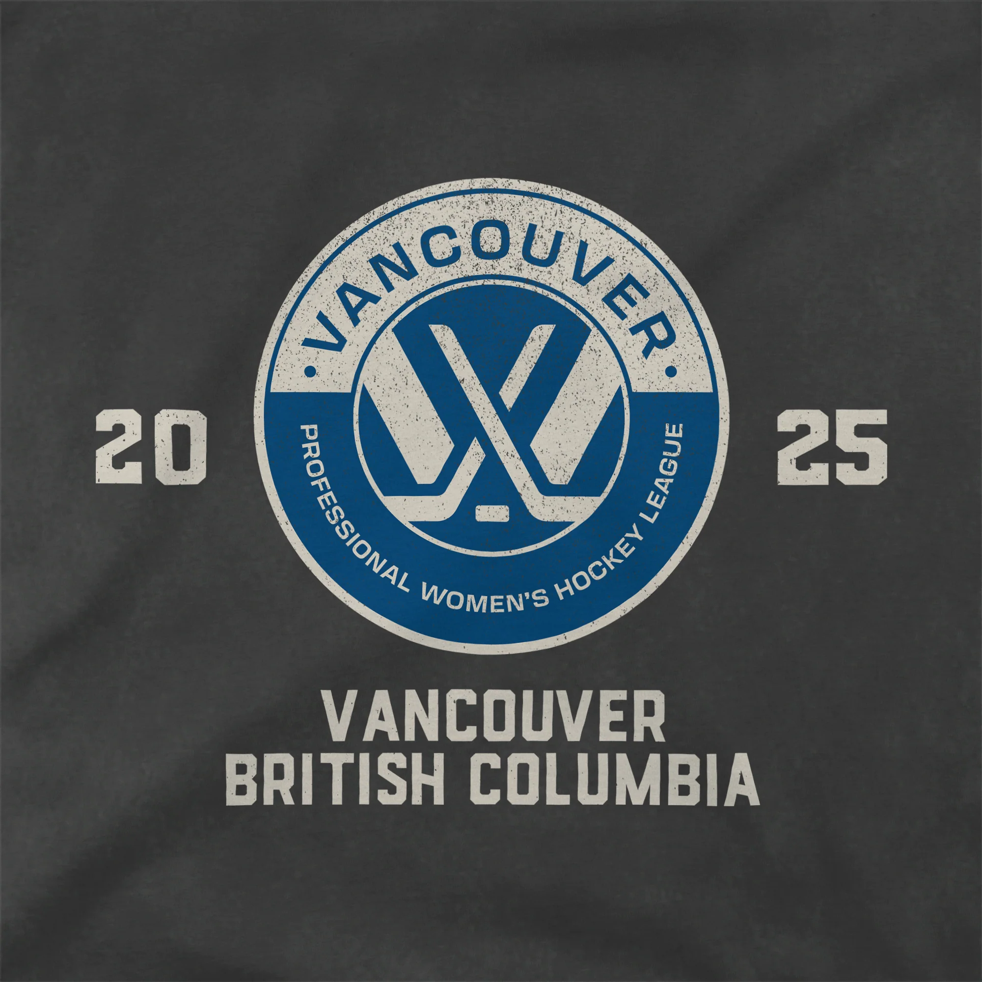 PWHL Vancouver Adult Stadium Essentials Get Back Vintage T-Shirt - Image 2