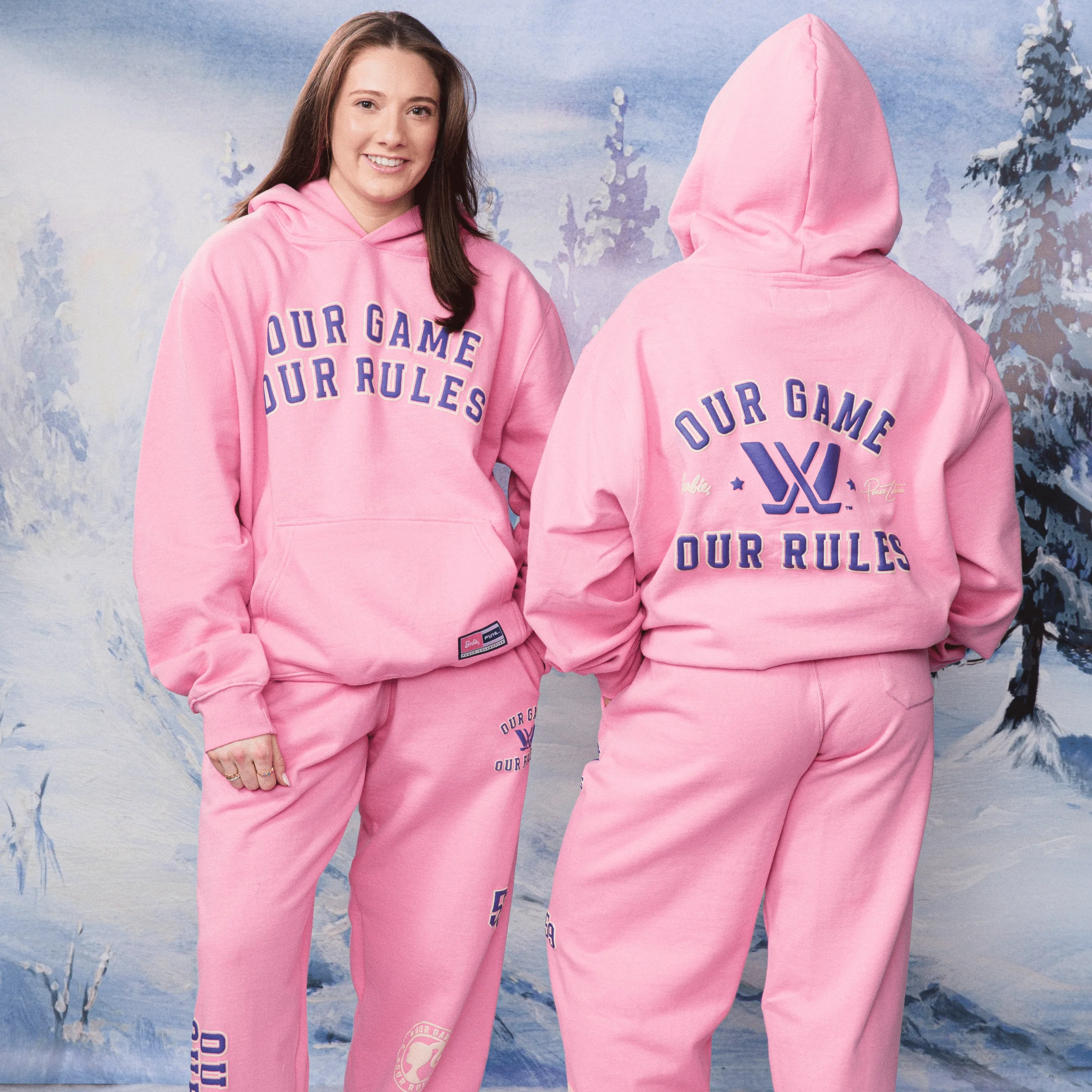PWHL x Barbie by Peace Collective Adult Heavy Hoodie - Image 4