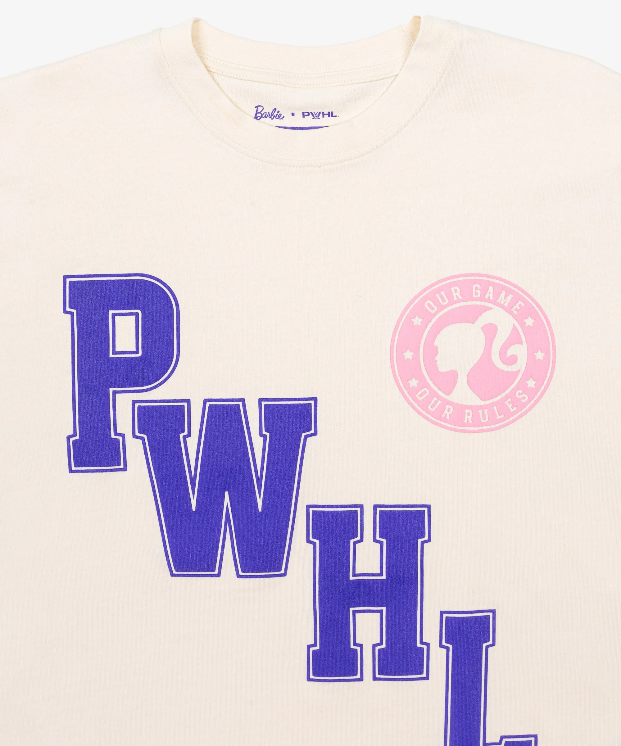 PWHL x Barbie by Peace Collective Adult Heavy T-Shirt - Image 4