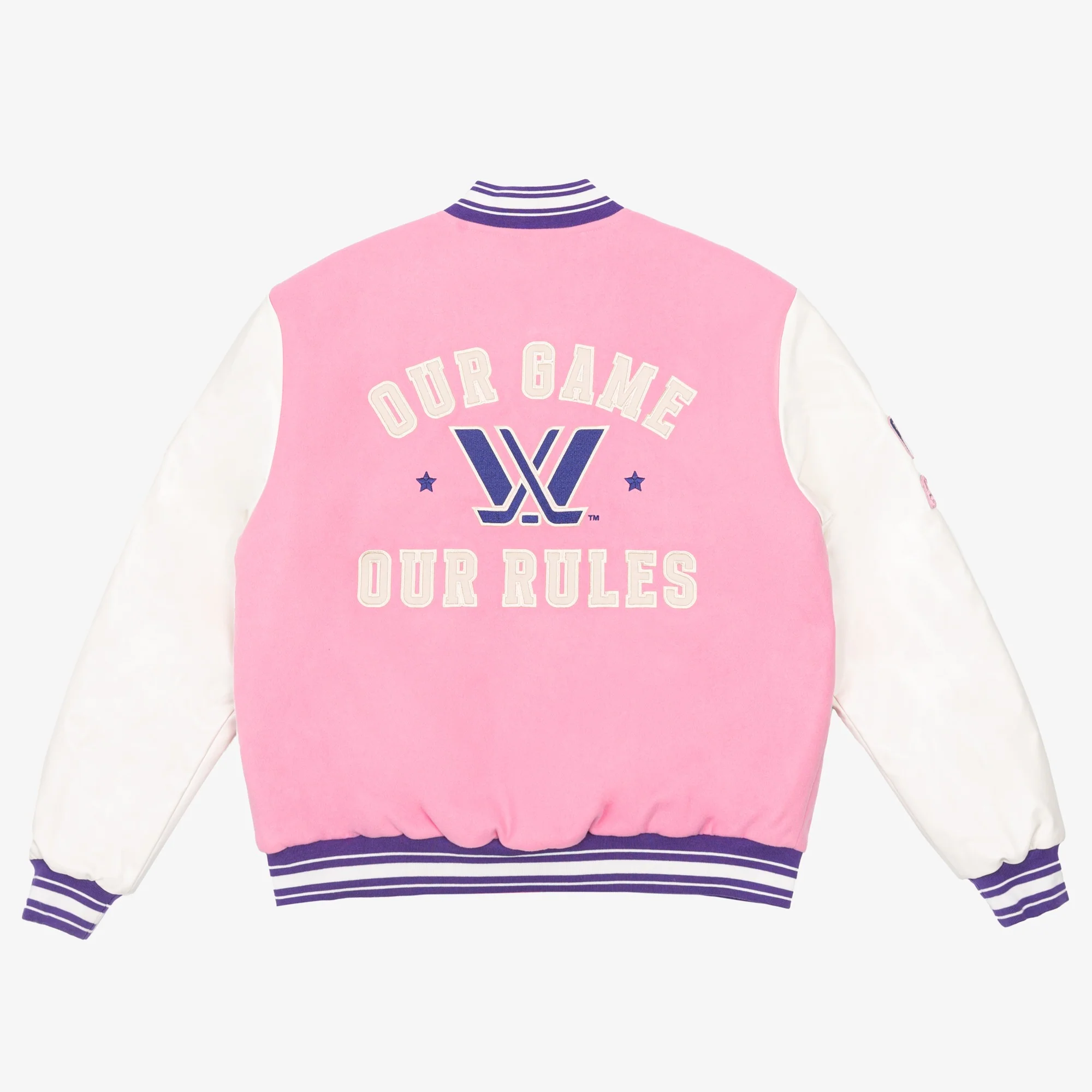 PWHL x Barbie by Peace Collective Adult Letterman Jacket - Image 4