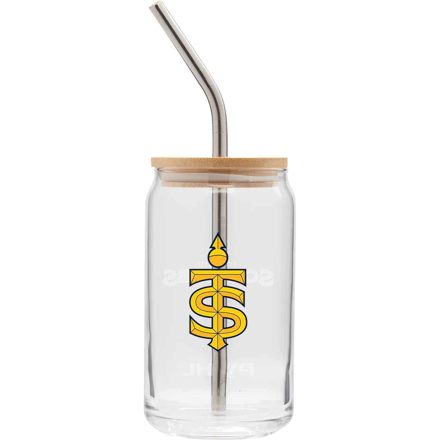 Toronto Sceptres Soda Can Glass with Lid and Straw - Image 2